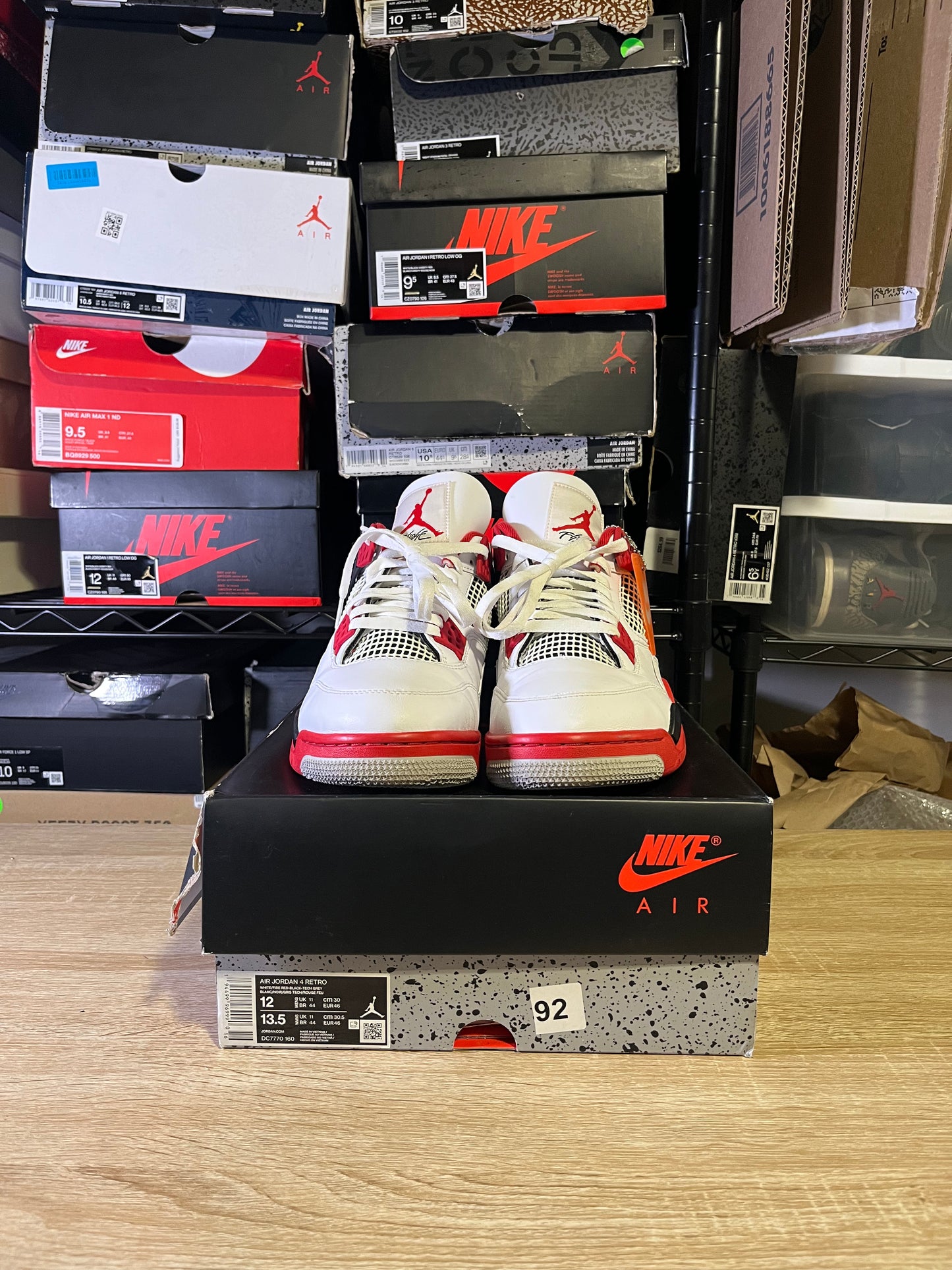 Size 12 – AJ 4 Fire Red