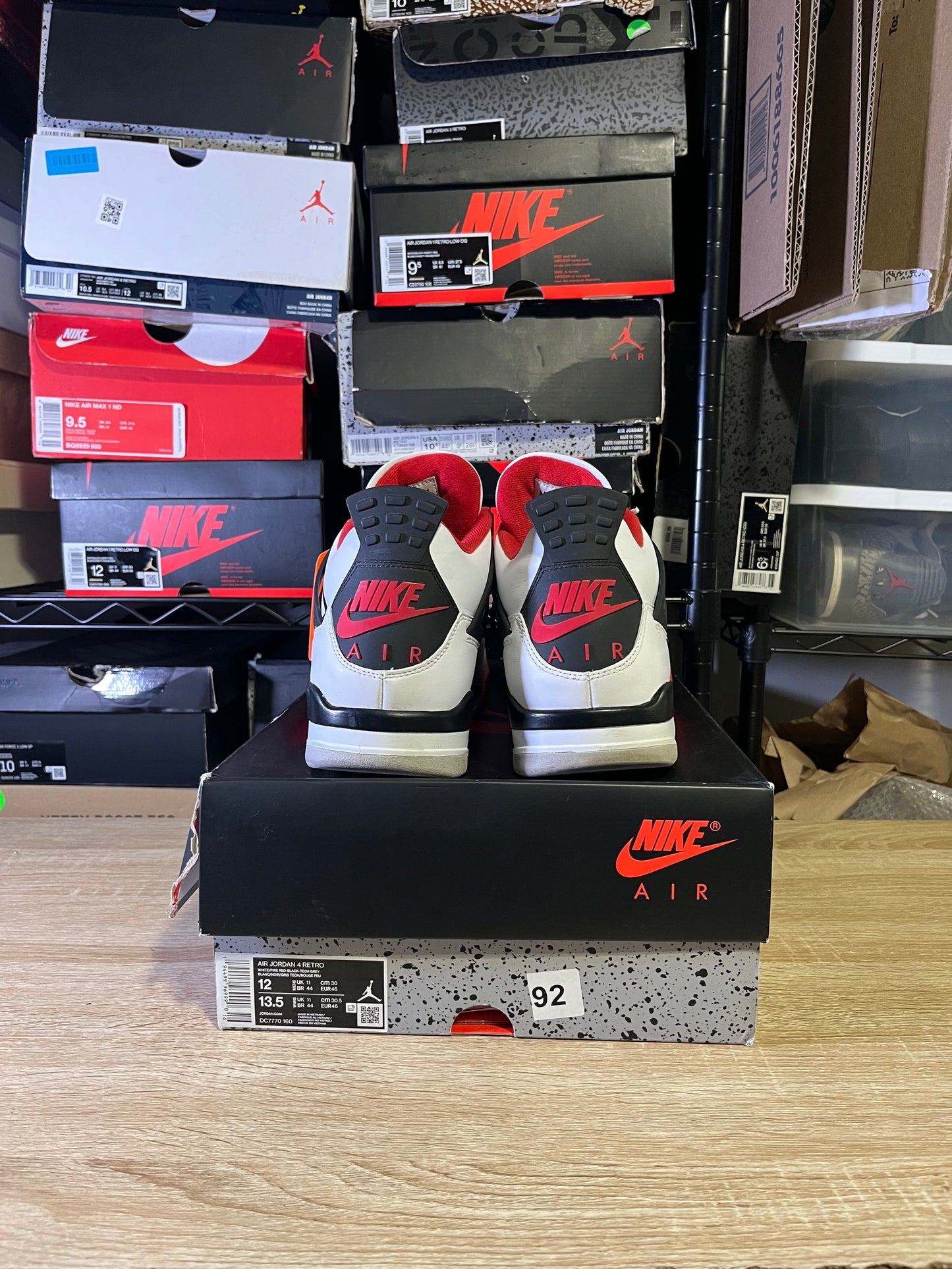 Size 12 – AJ 4 Fire Red