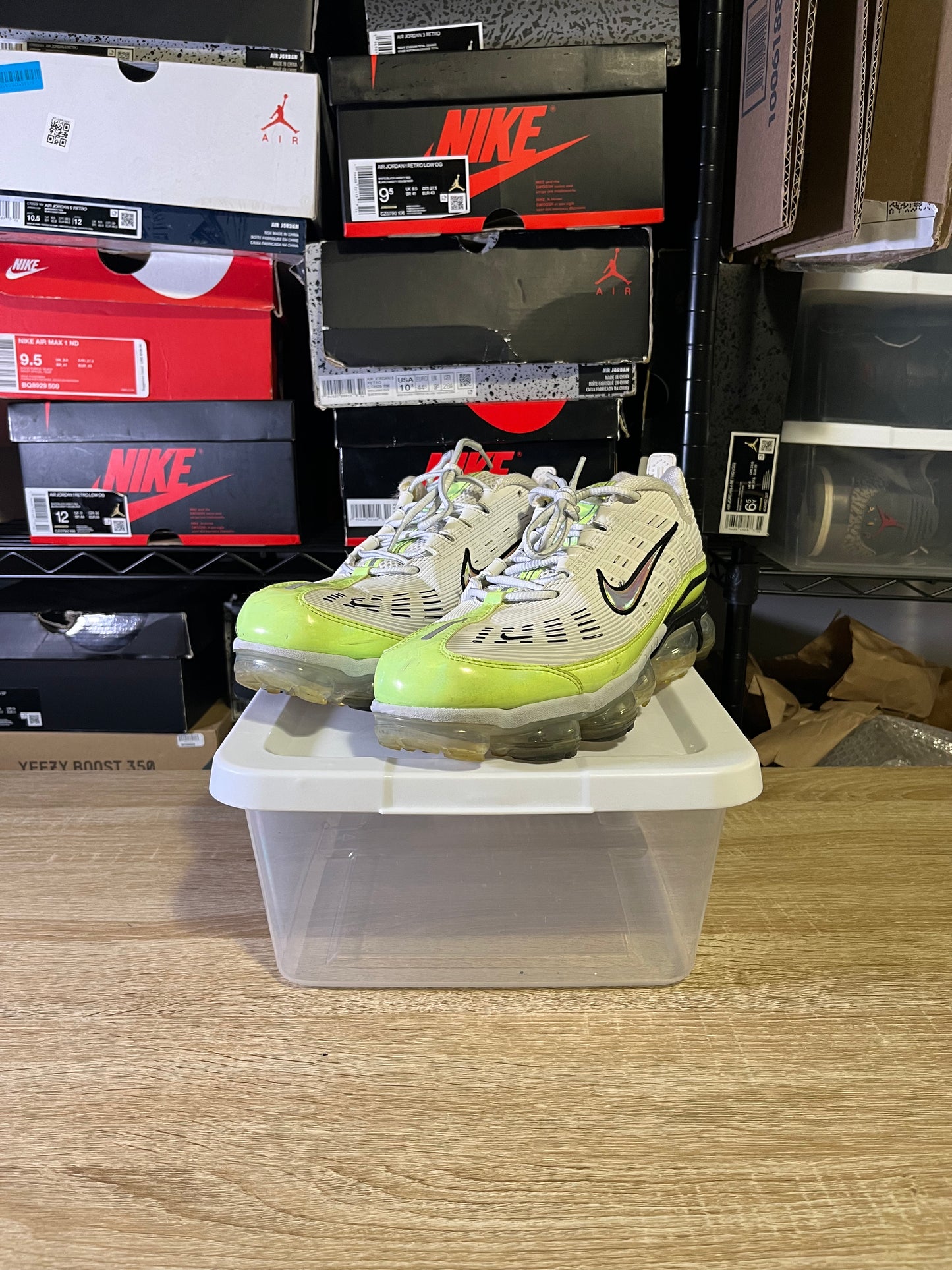 Size 11.5 - Air VaporMax 360 Summit White Ghost Green