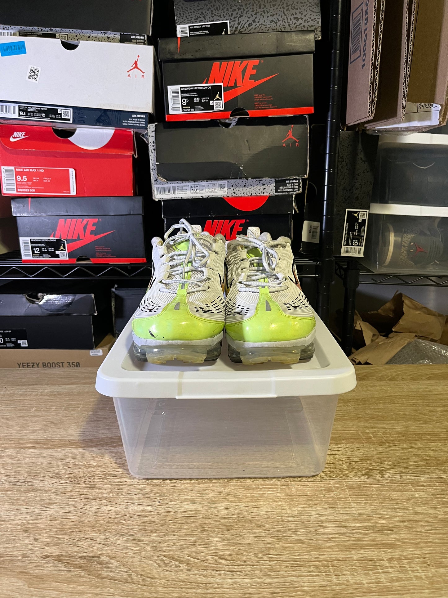 Size 11.5 - Air VaporMax 360 Summit White Ghost Green