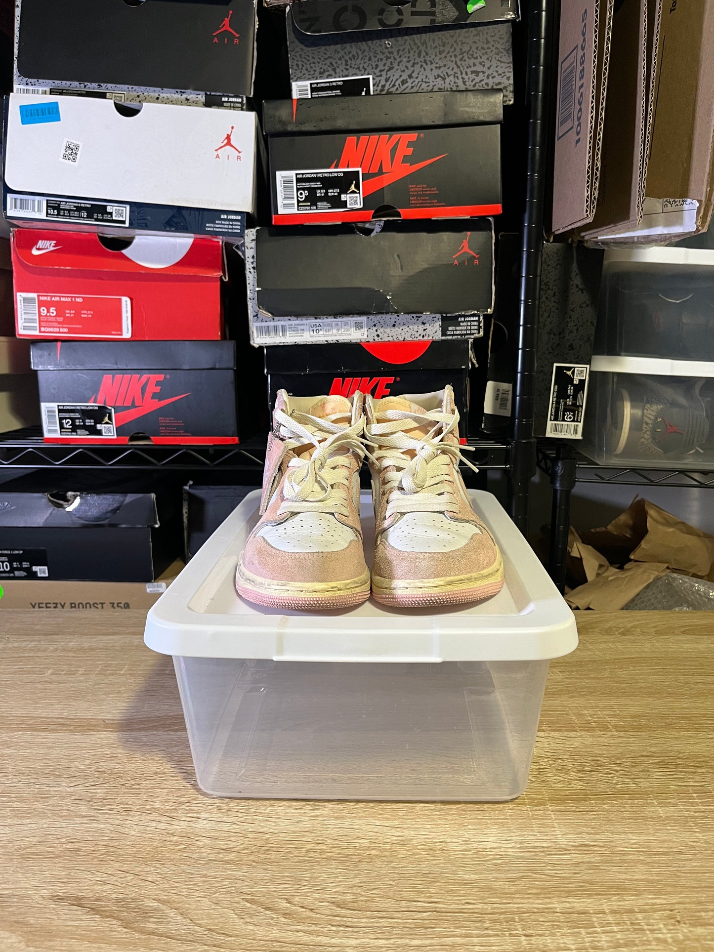 Size 5.5 M – AJ 1 Washed Pink