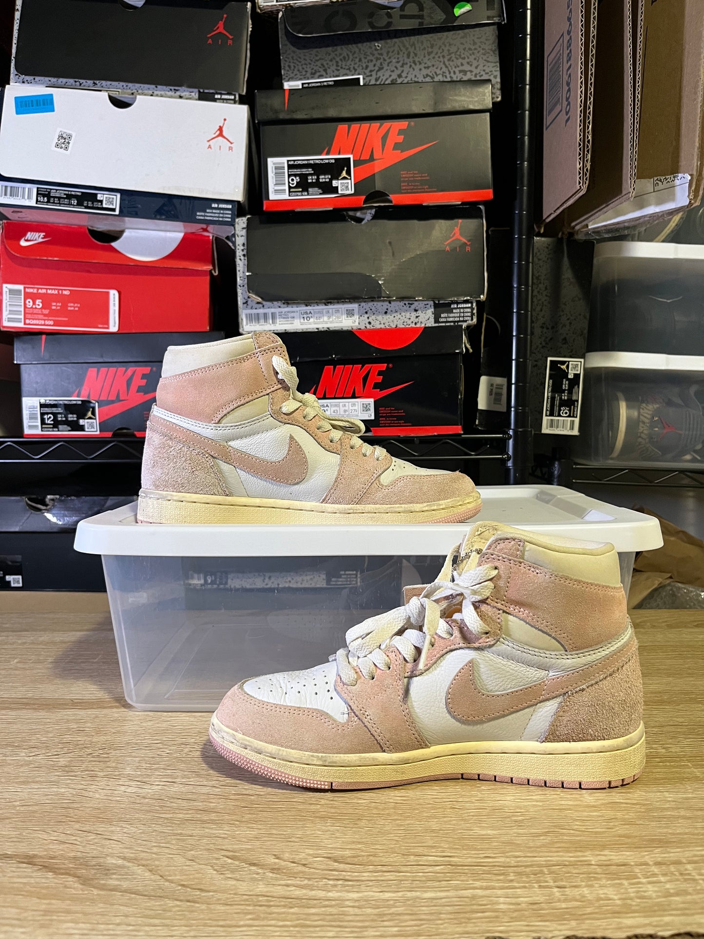 Size 5.5 M – AJ 1 Washed Pink