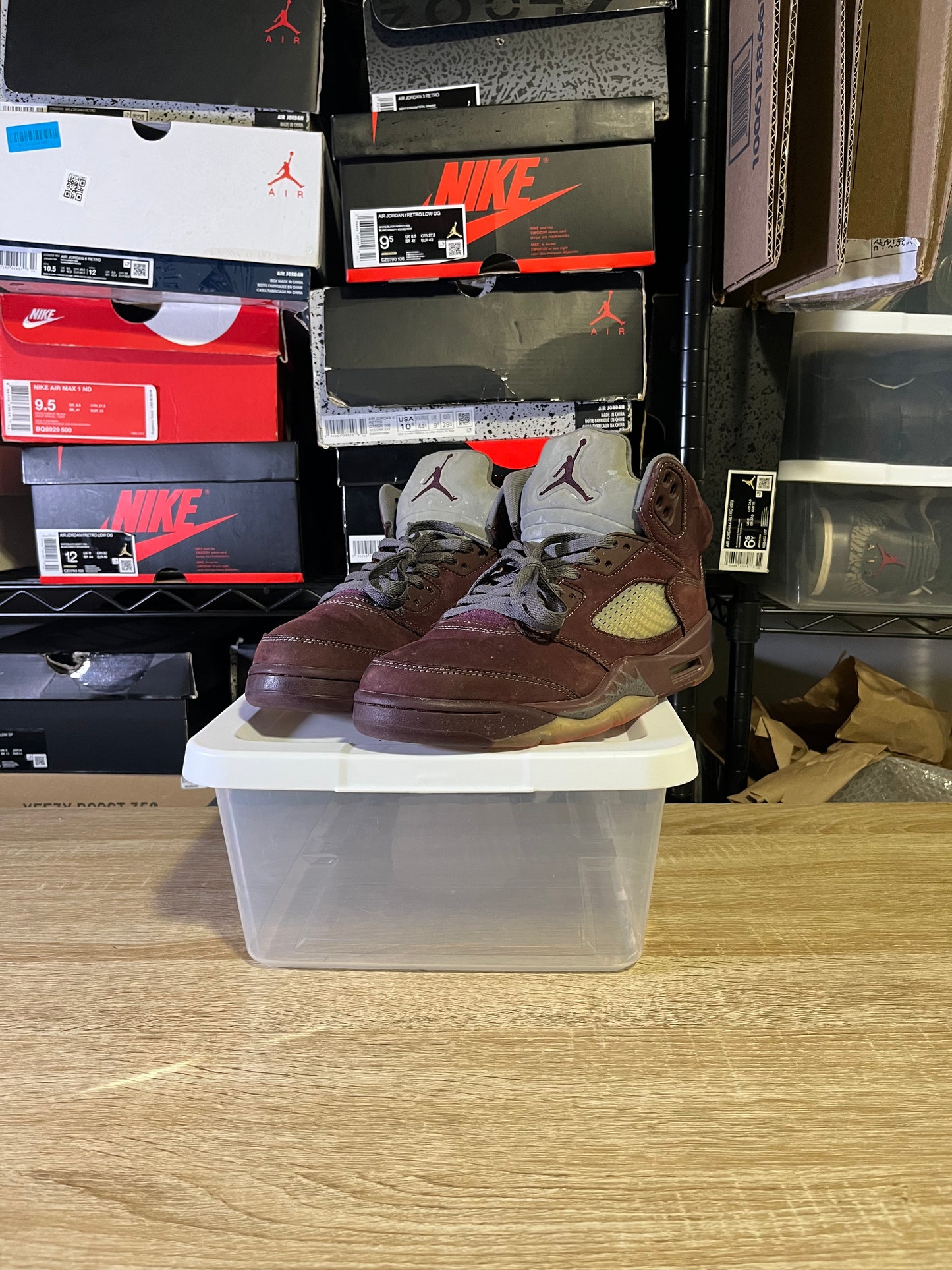 Size 8.5 – AJ 5 Burgundy