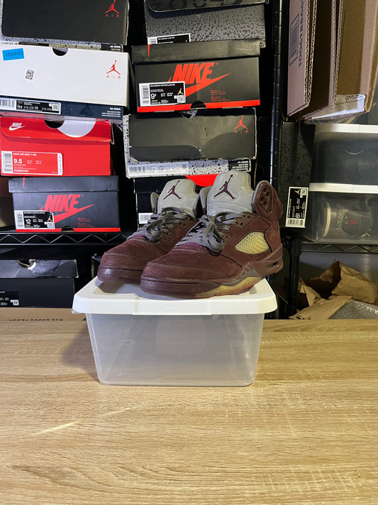 Size 8.5 – AJ 5 Burgundy