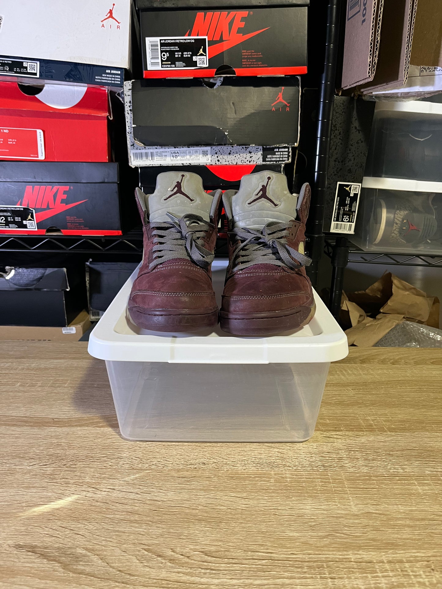 Size 8.5 – AJ 5 Burgundy