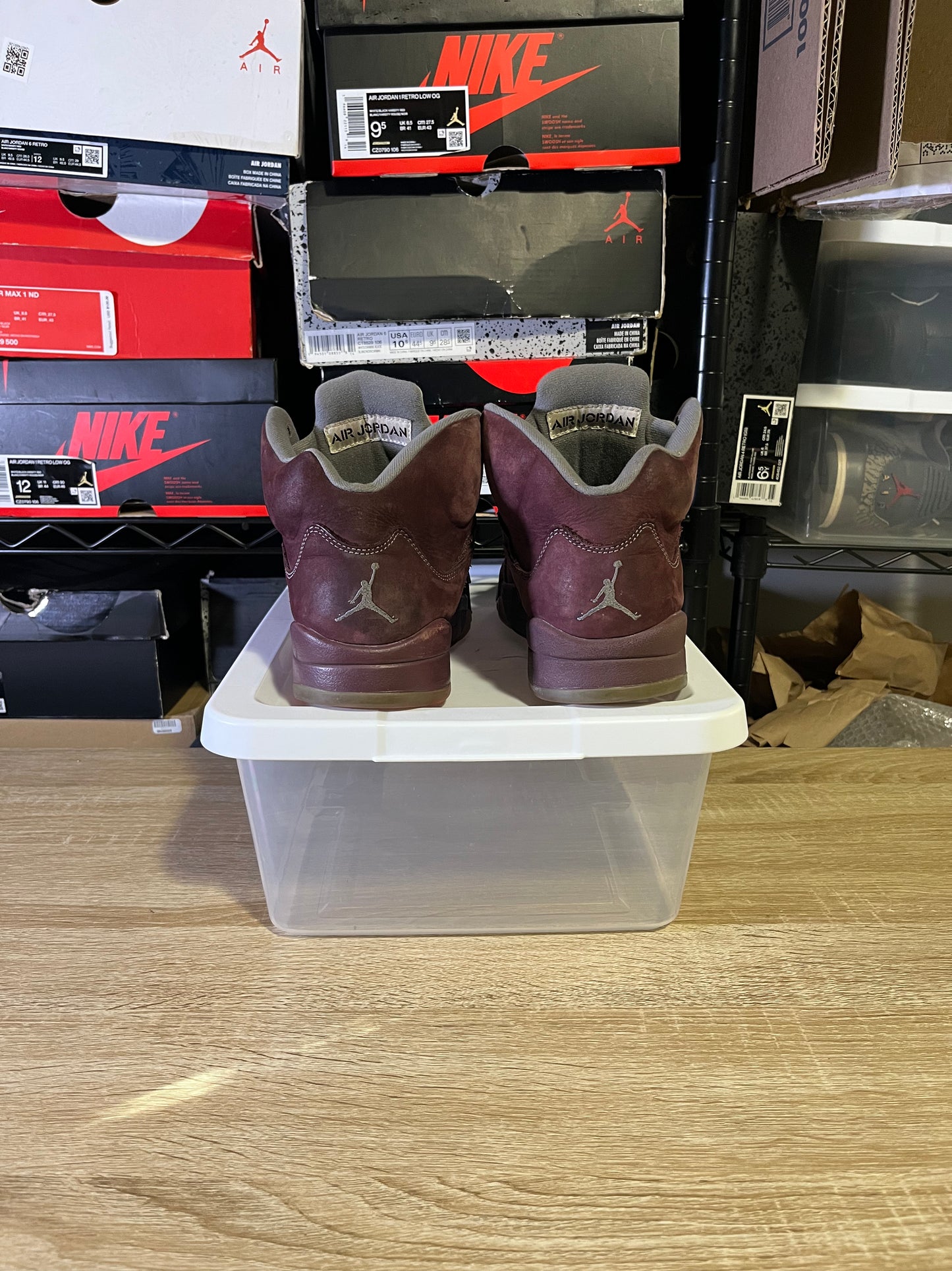 Size 8.5 – AJ 5 Burgundy