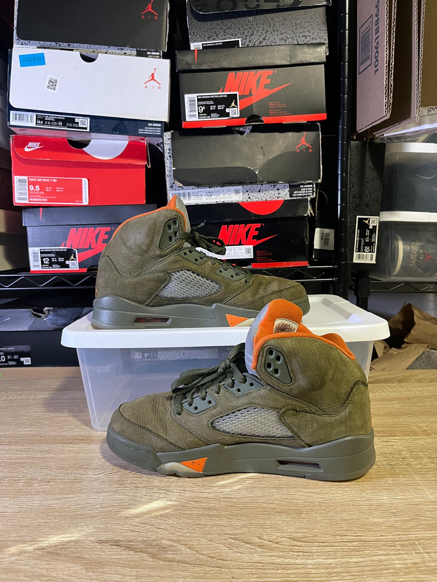 Size 9 – AJ 5 Olive