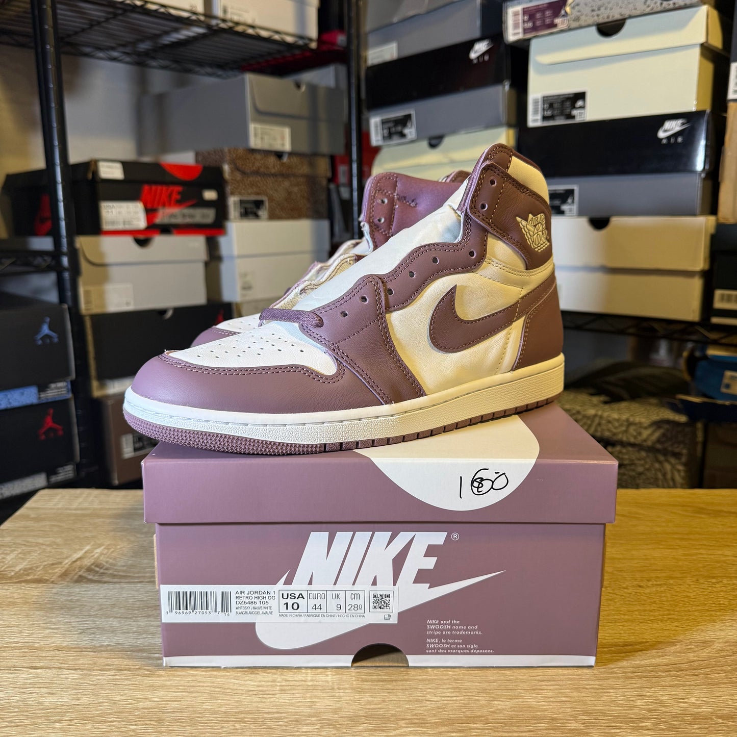 Size 10 - AJ 1 Mauve
