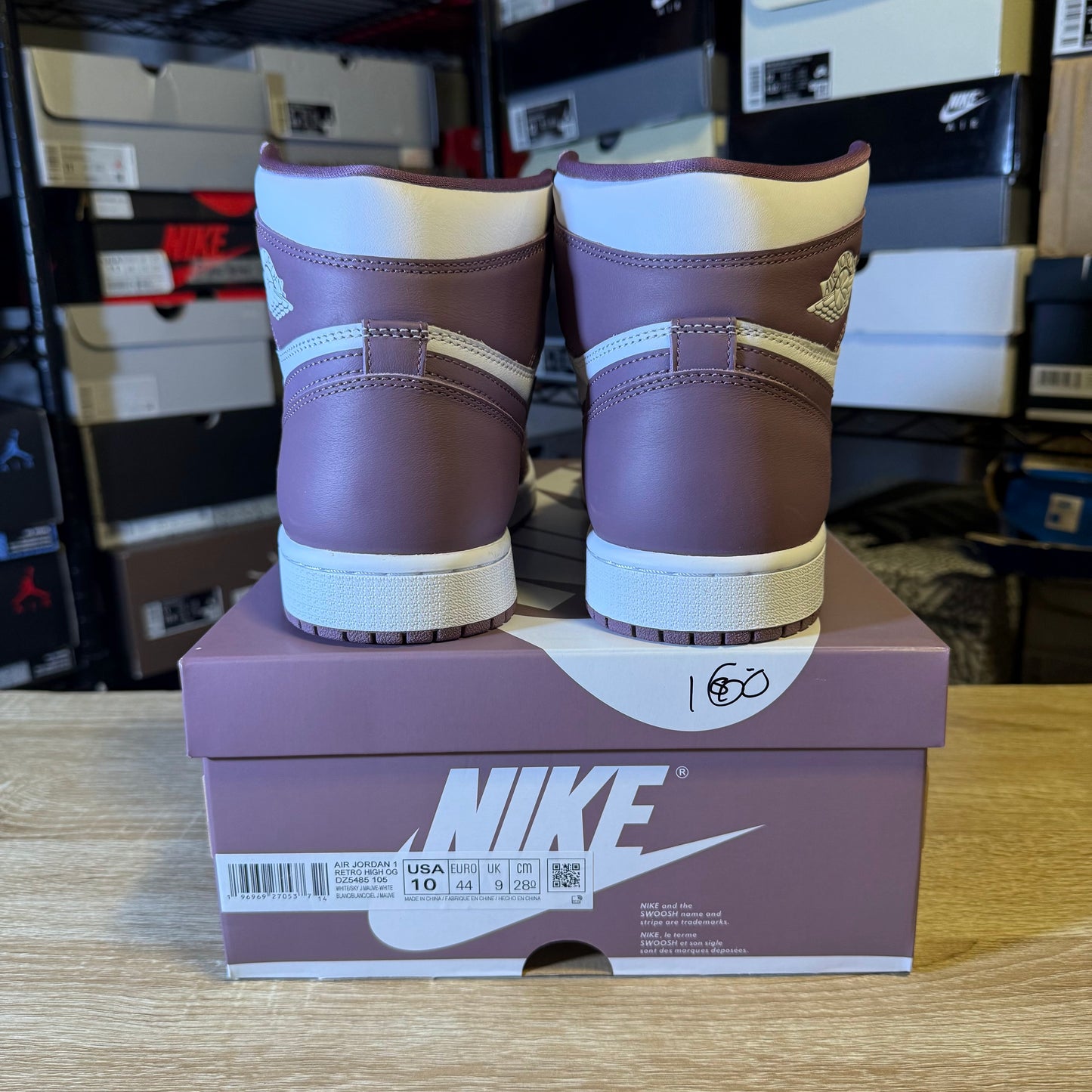 Size 10 - AJ 1 Mauve