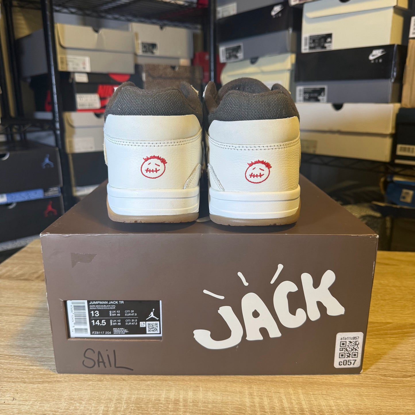 Size 13 - Travis Scott x Air Jordan Jordan Jumpman Jack TR Sail