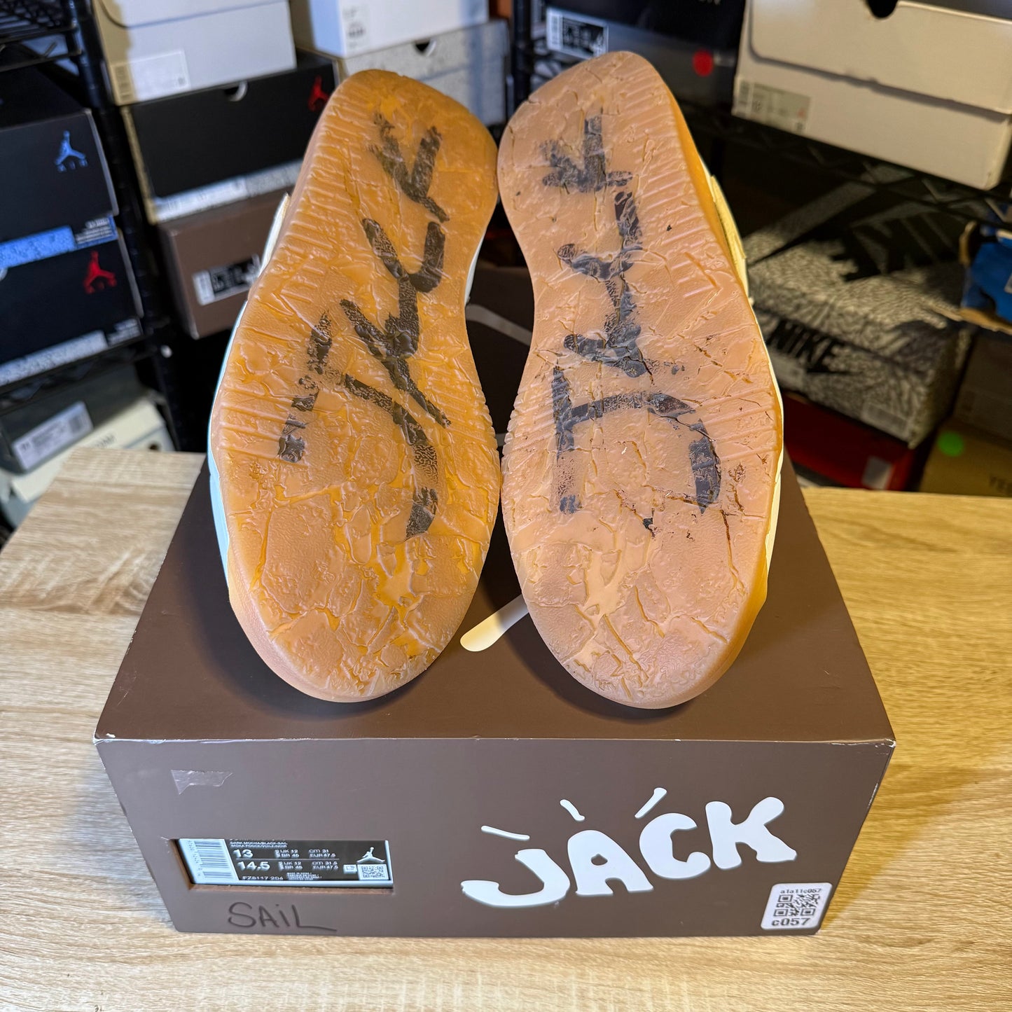 Size 13 - Travis Scott x Air Jordan Jordan Jumpman Jack TR Sail