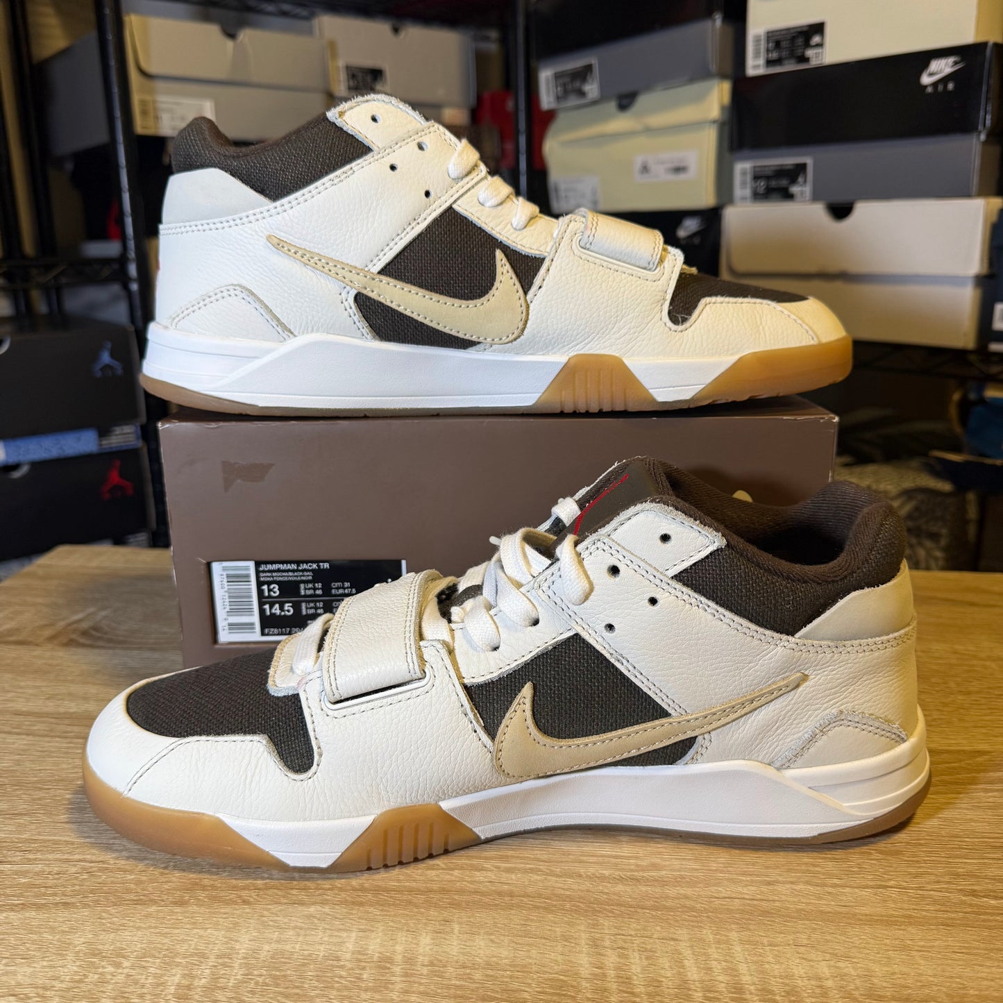 Size 13 - Travis Scott x Air Jordan Jordan Jumpman Jack TR Sail