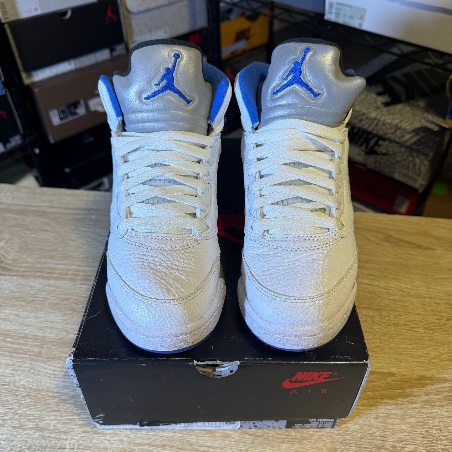 Size 5.5Y - AJ 5 Retro Stealth 2.0