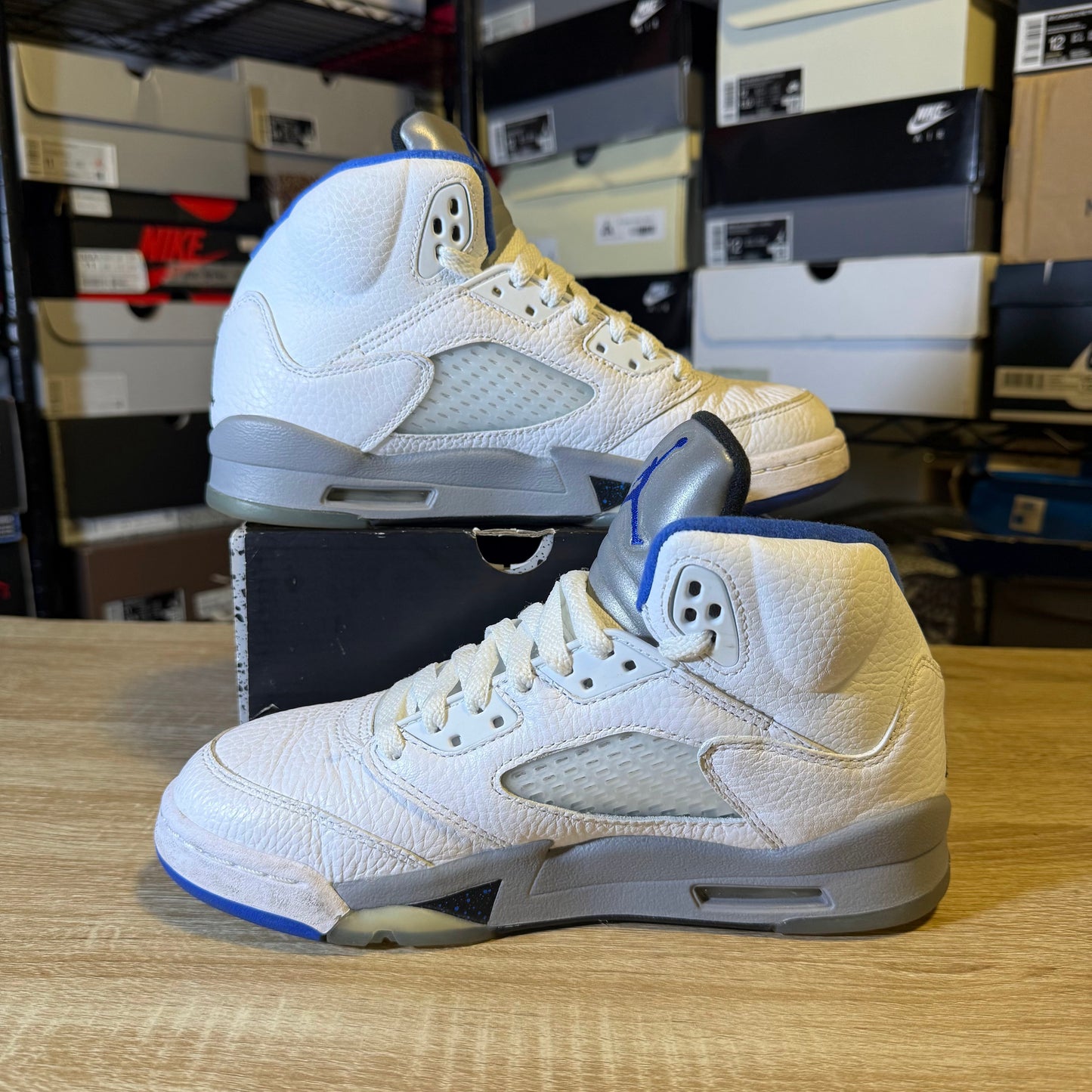 Size 5.5Y - AJ 5 Retro Stealth 2.0