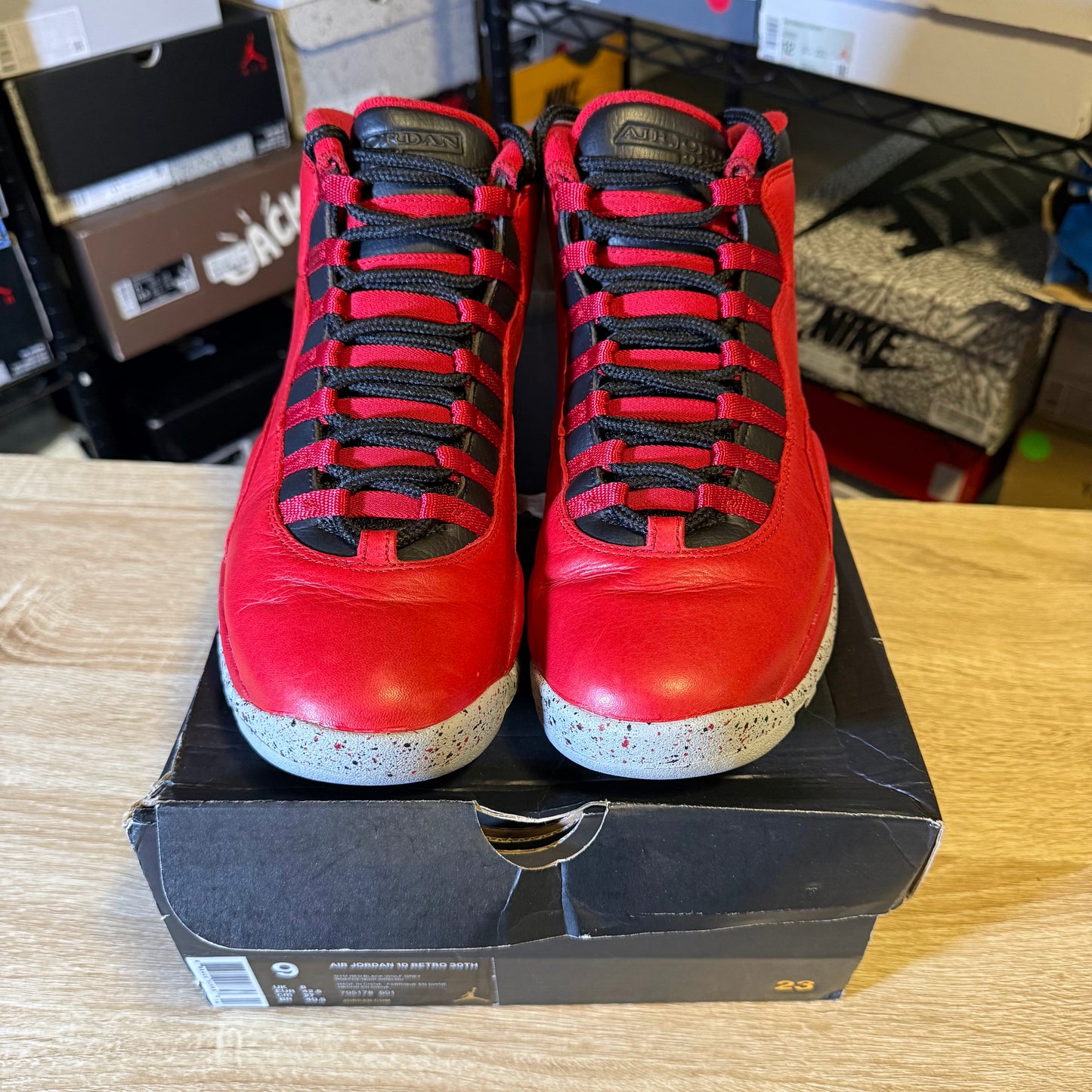 Size 9 - AJ 10 Retro Bulls Over Broadway