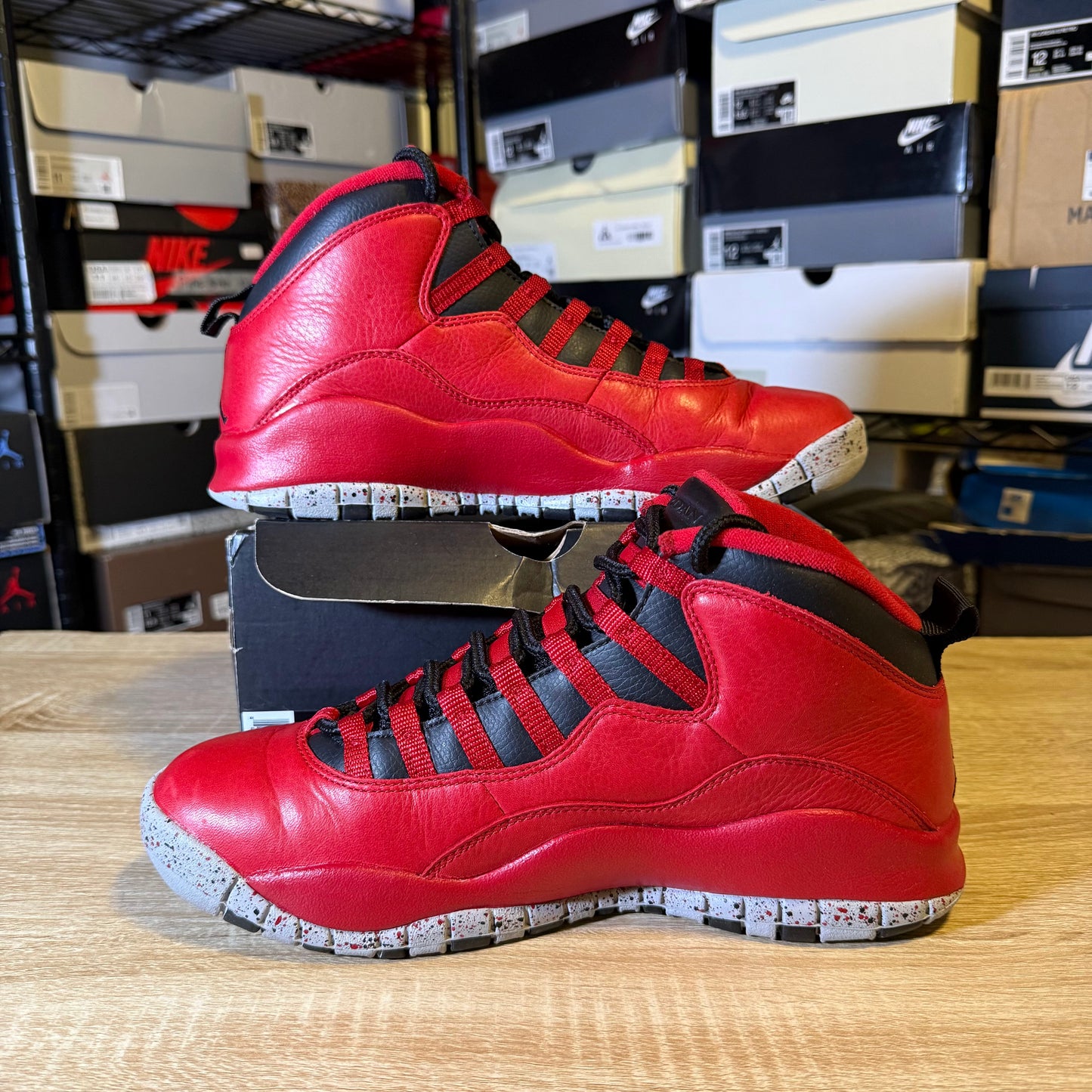 Size 9 - AJ 10 Retro Bulls Over Broadway