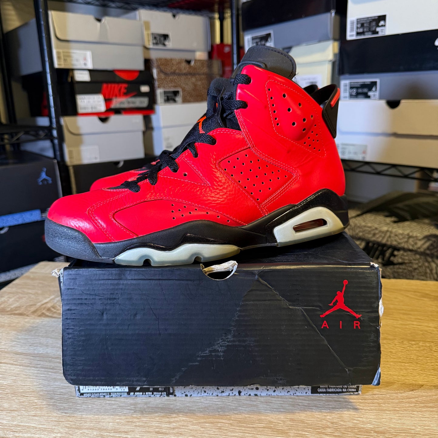 Size 9 - AJ 6 Retro Infrared 23