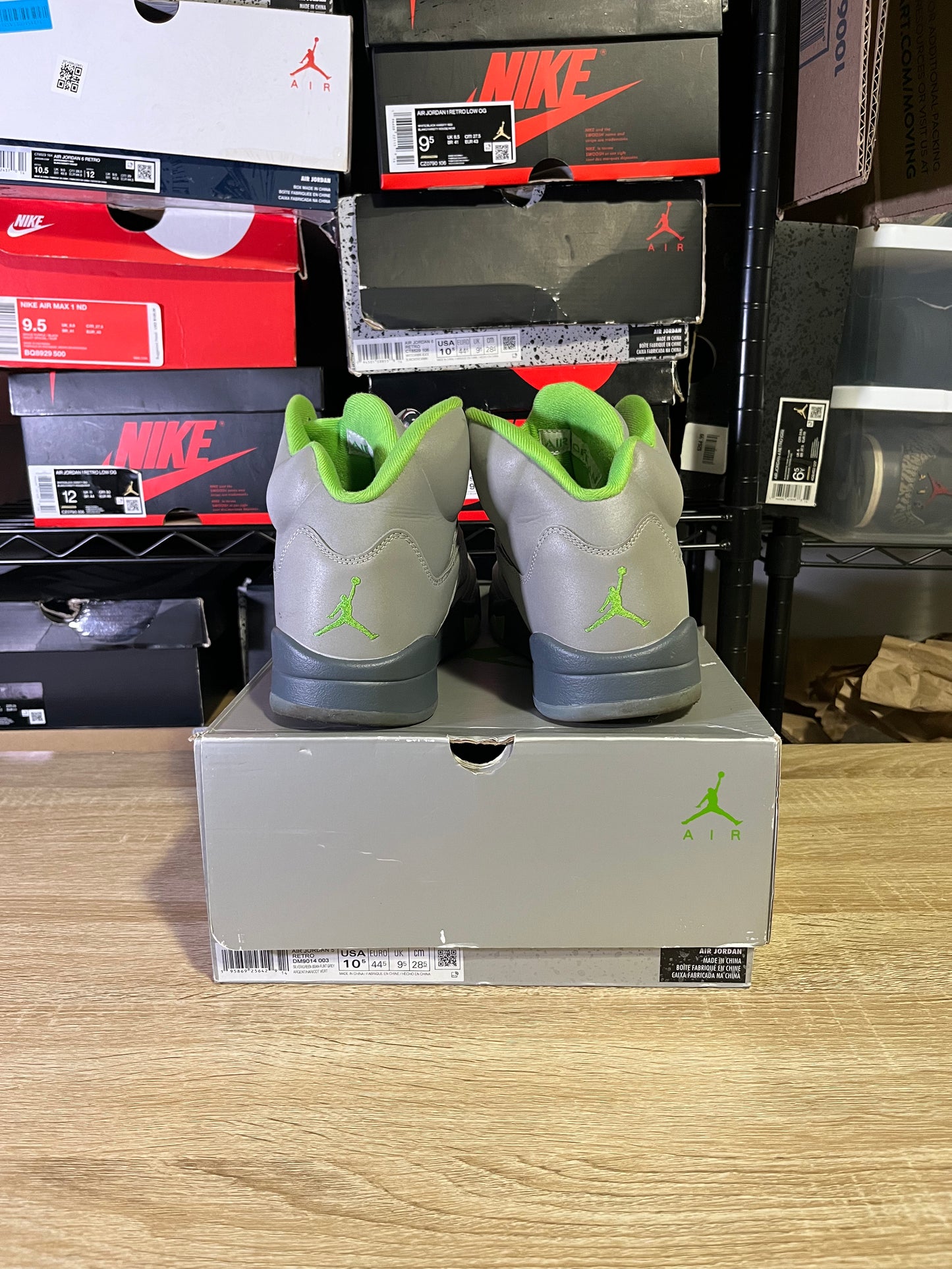 Size 10.5 – AJ 5 Green Bean