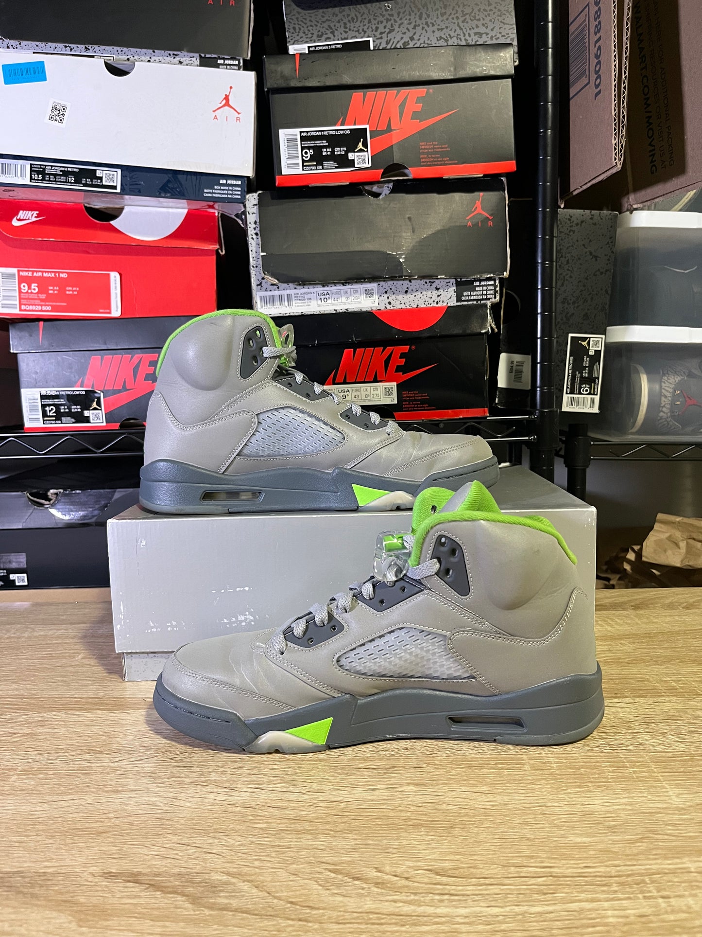 Size 10.5 – AJ 5 Green Bean