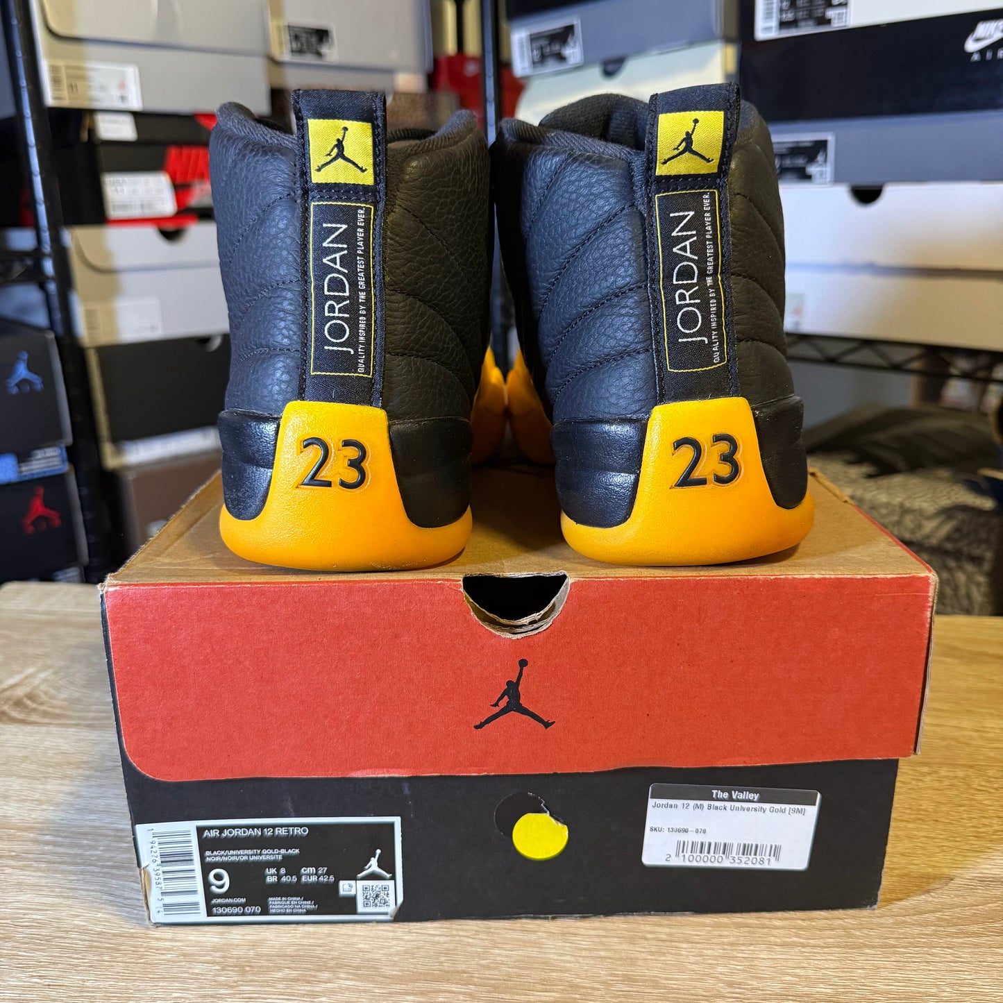 Size 9 - AJ 12 University Gold