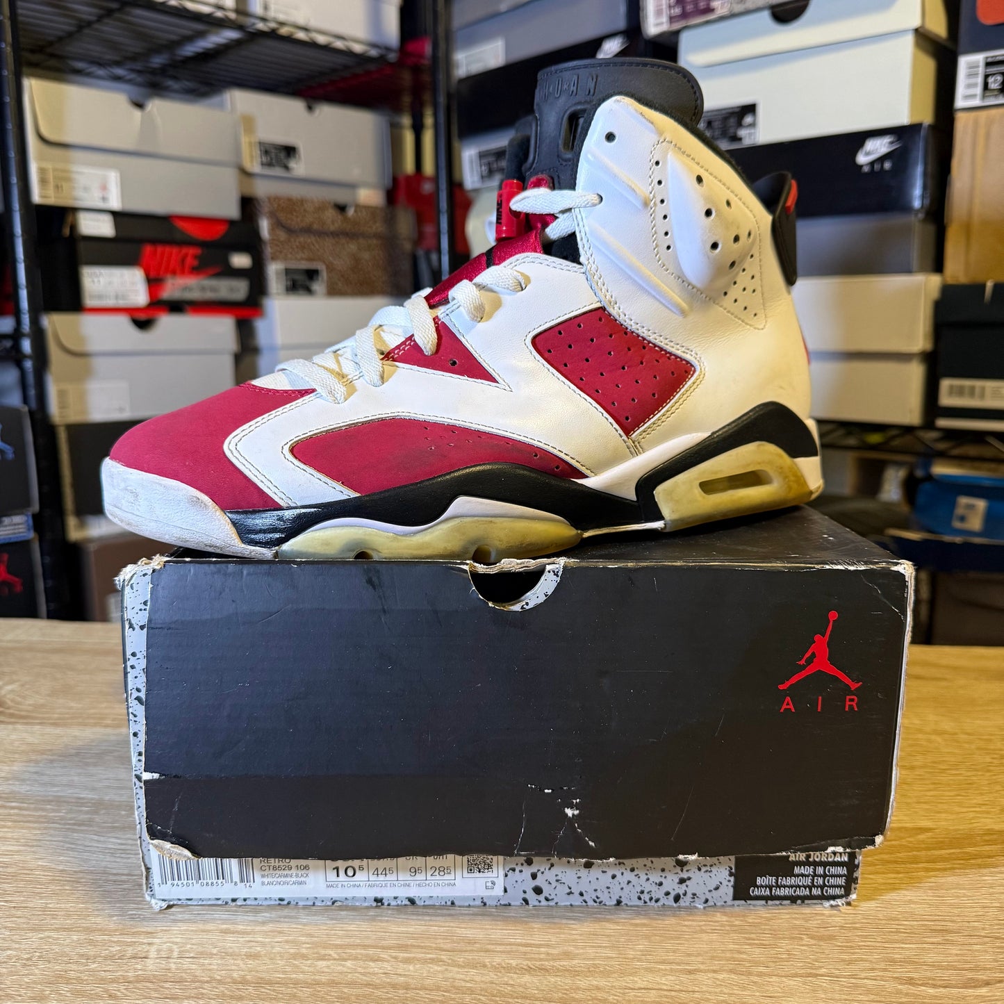 Size 10.5 - AJ 6 Carmine
