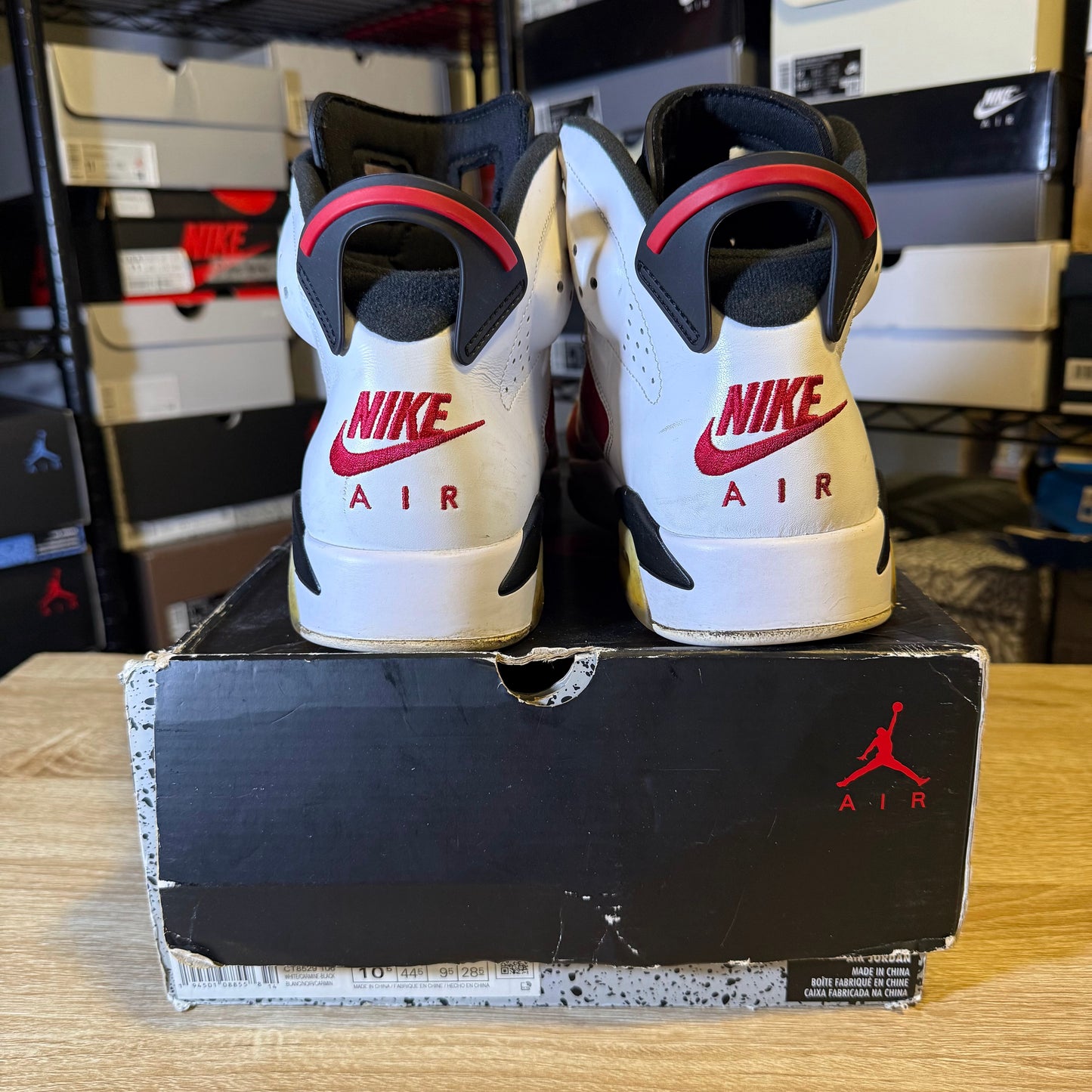 Size 10.5 - AJ 6 Carmine