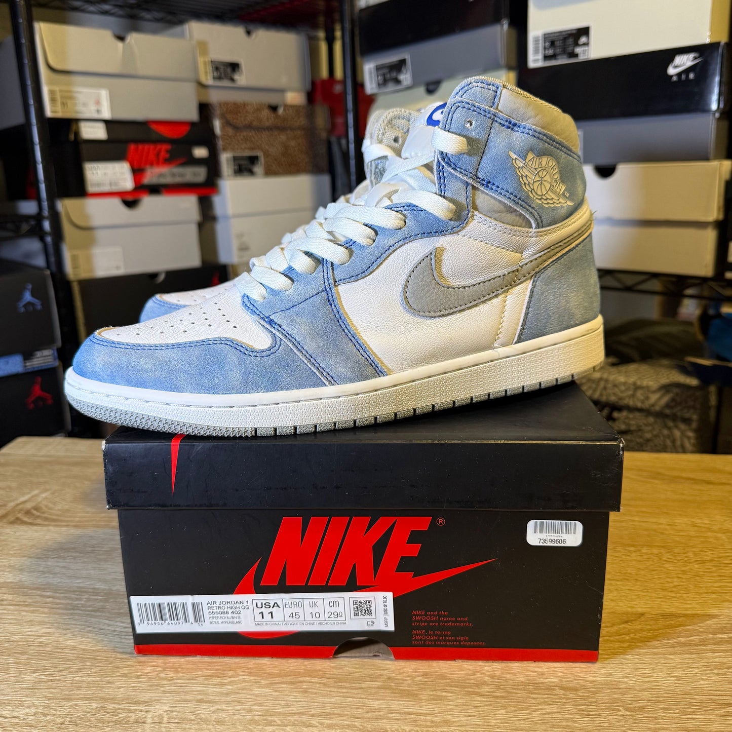 Size 11 - AJ 1 Retro OG High Hyper Royal