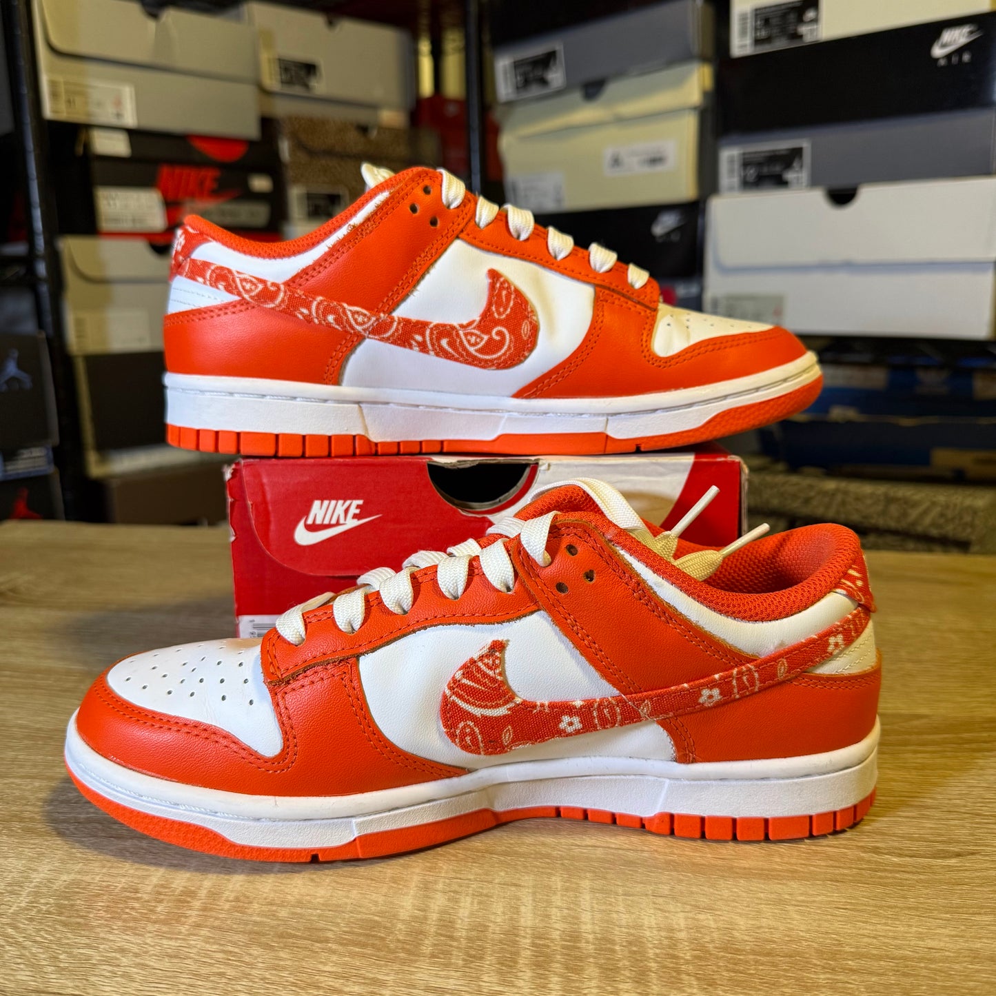 Size 5.5 M – Dunk Orange Paisley