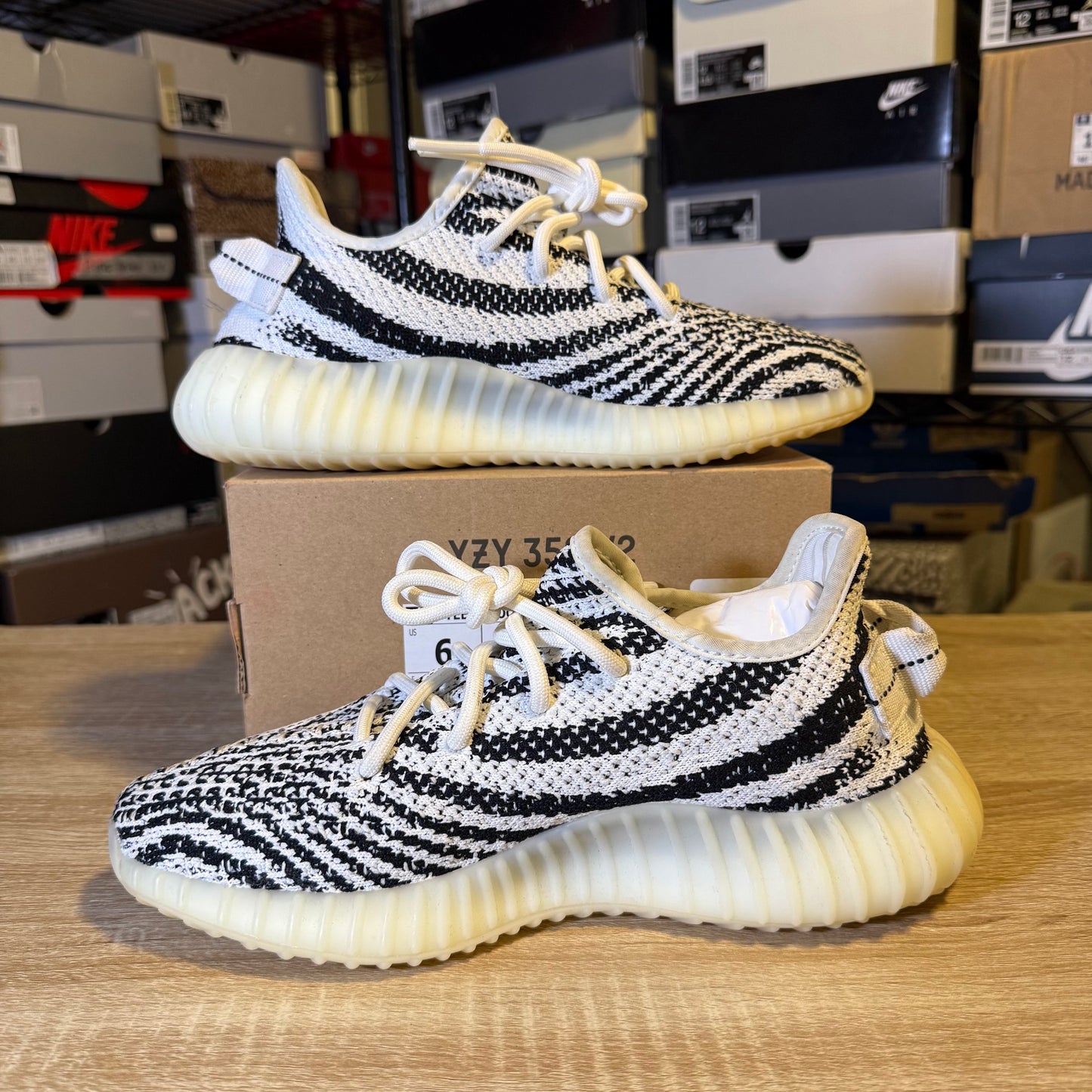 Size 6 – YZY 350 Zebra