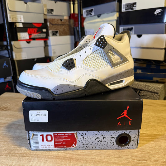 Size 10 – AJ 4 White Cement (2012)
