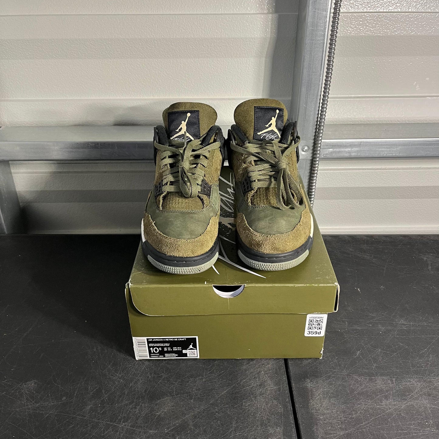 Size 10.5 - AJ 4 Craft Olive