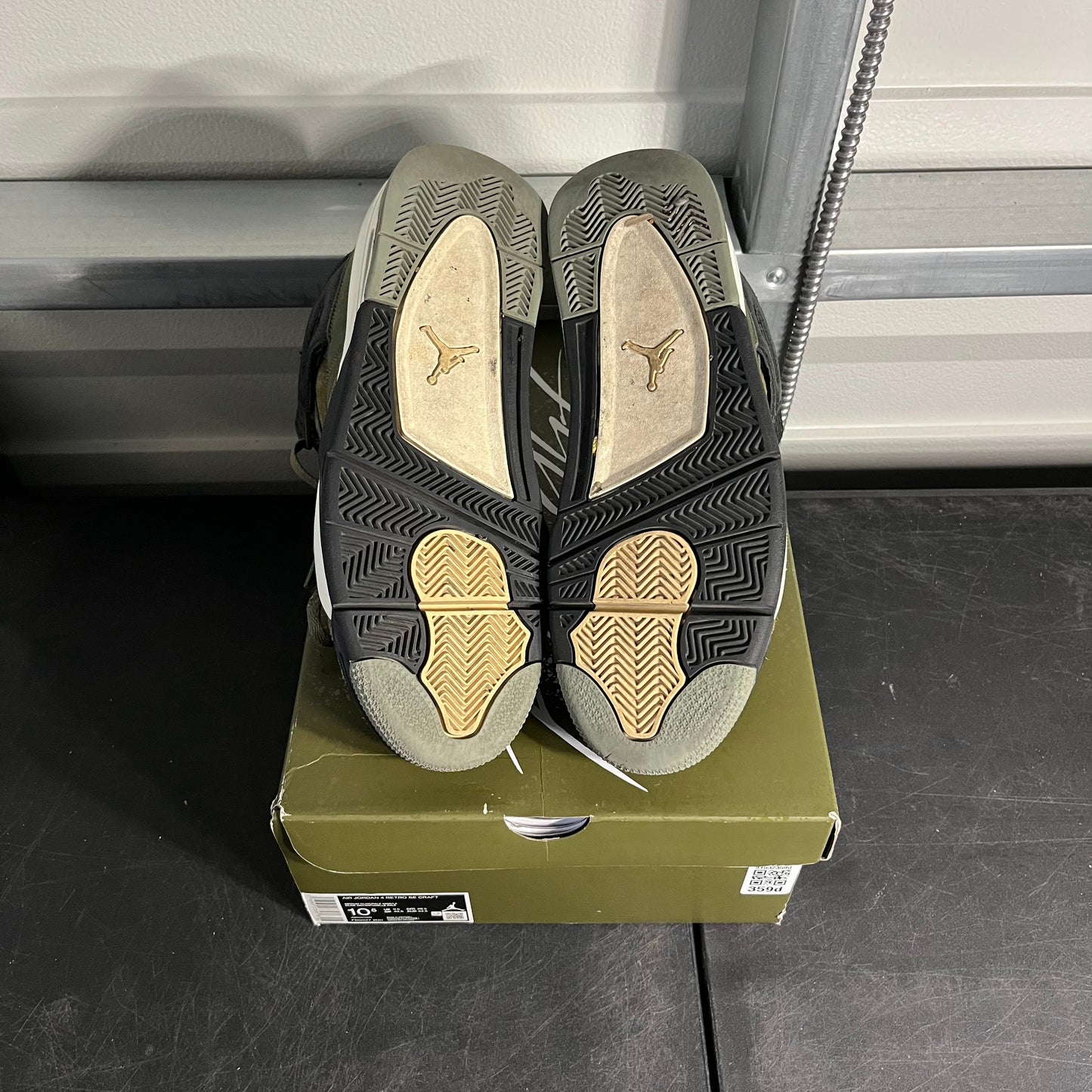 Size 10.5 - AJ 4 Craft Olive