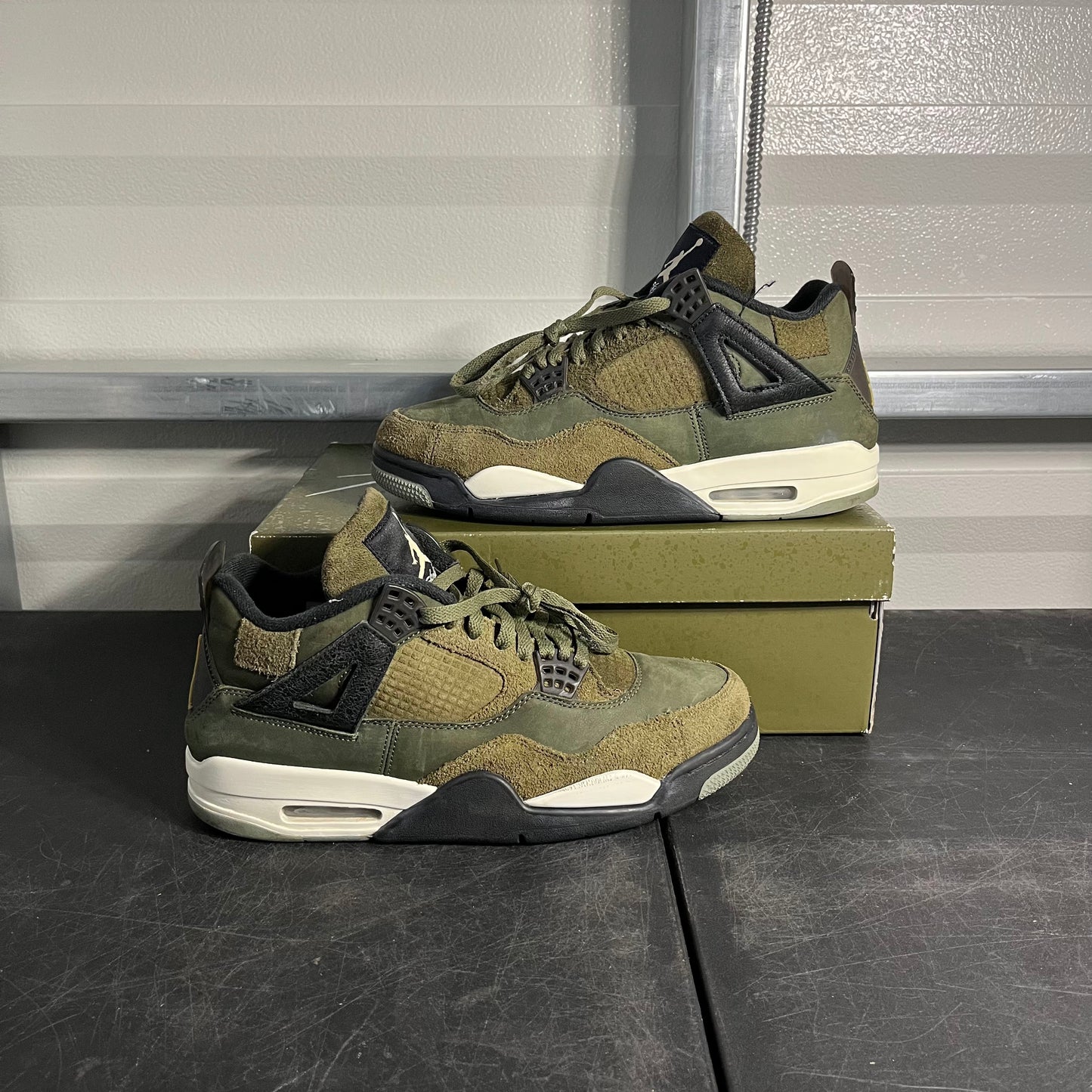 Size 10.5 - AJ 4 Craft Olive