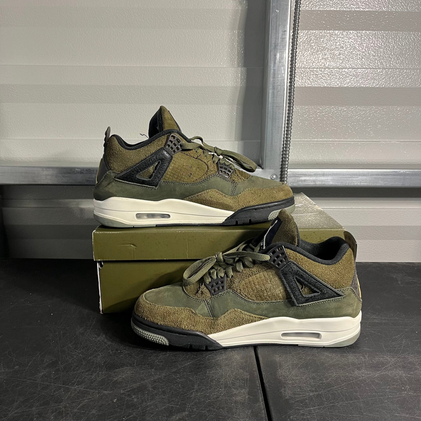 Size 10.5 - AJ 4 Craft Olive