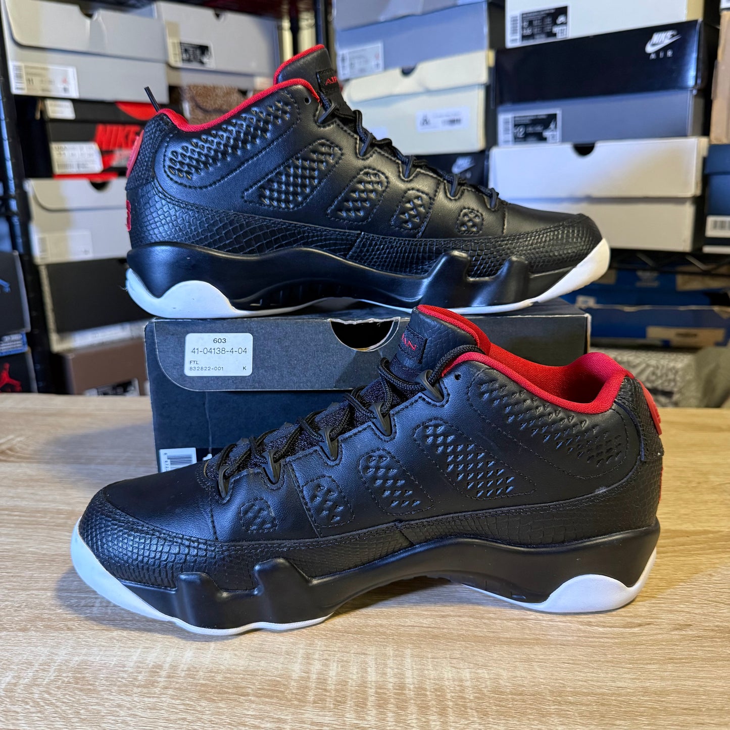 Size 10 – AJ 9 Low Snakeskin
