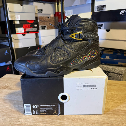 Size 10.5 – AJ 8 Confetti Black