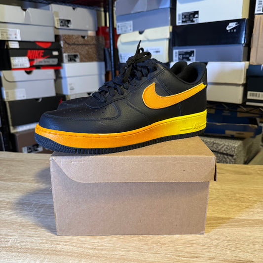 Size 9.5 - AF 1 '07 Low Black Orange Peel