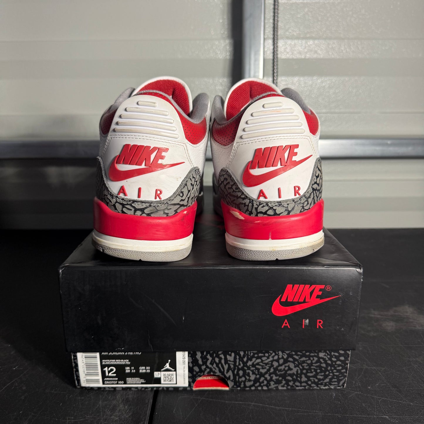 Size 12 - AJ 3 Fire Red