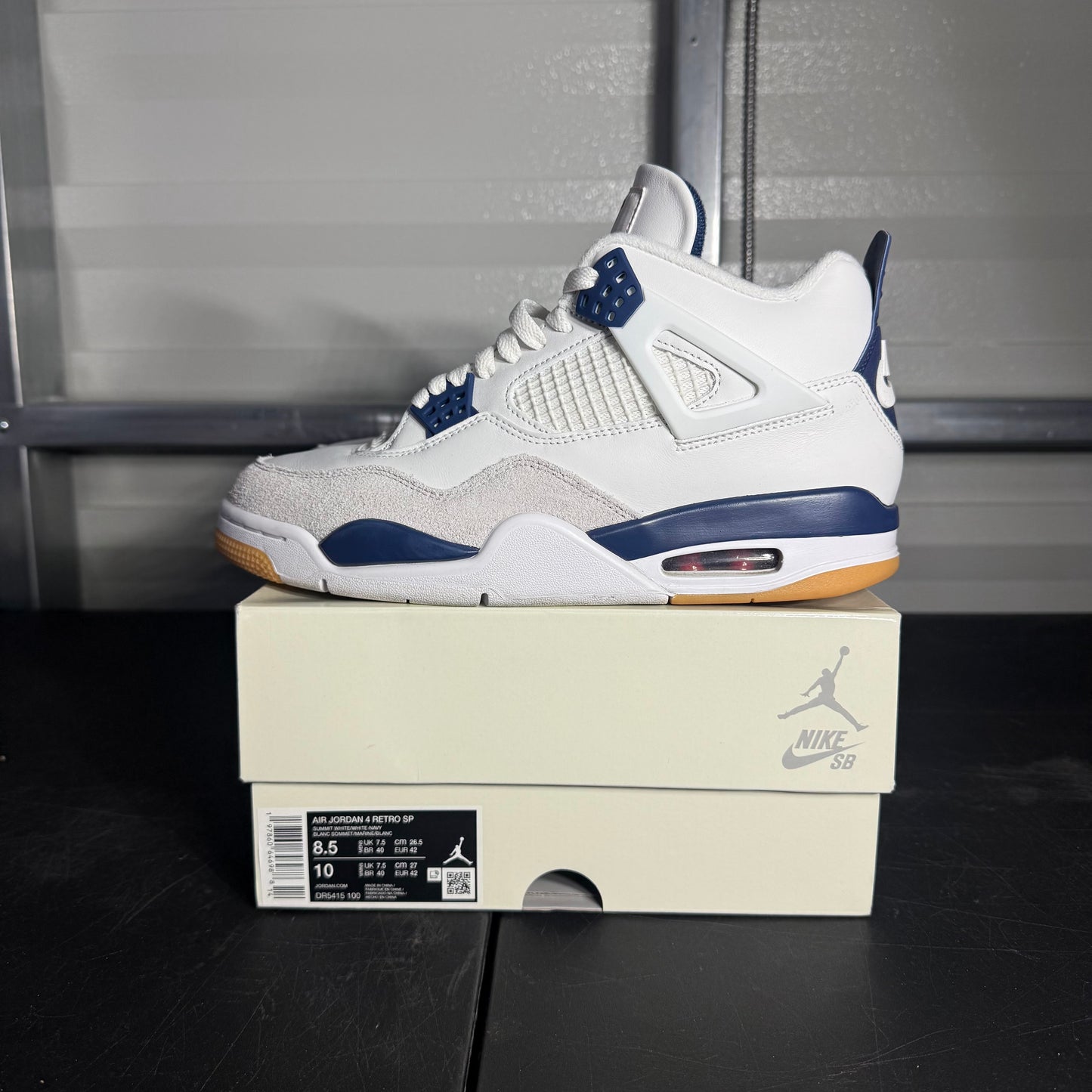 Size 8.5 - AJ 4 Navy SB