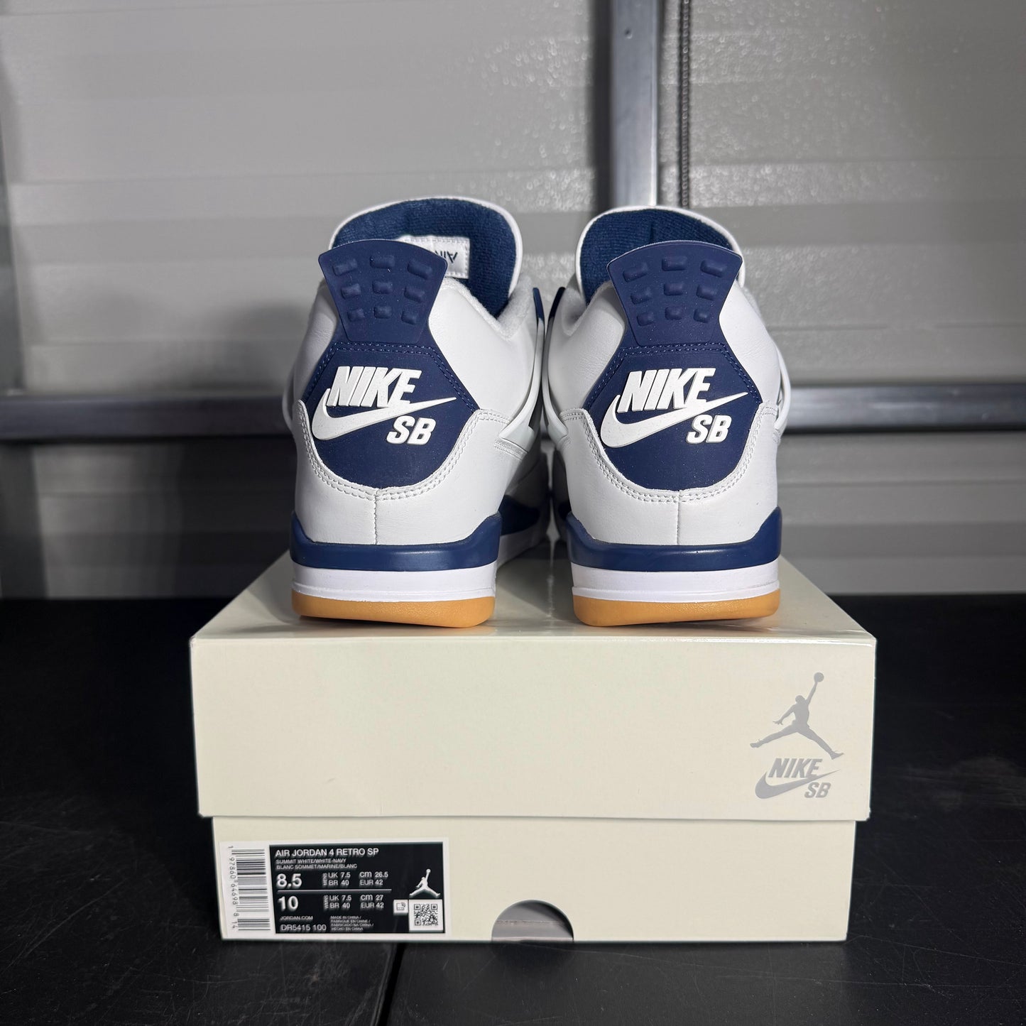 Size 8.5 - AJ 4 Navy SB
