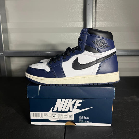 Size 9 - AJ 1 Midnight Navy