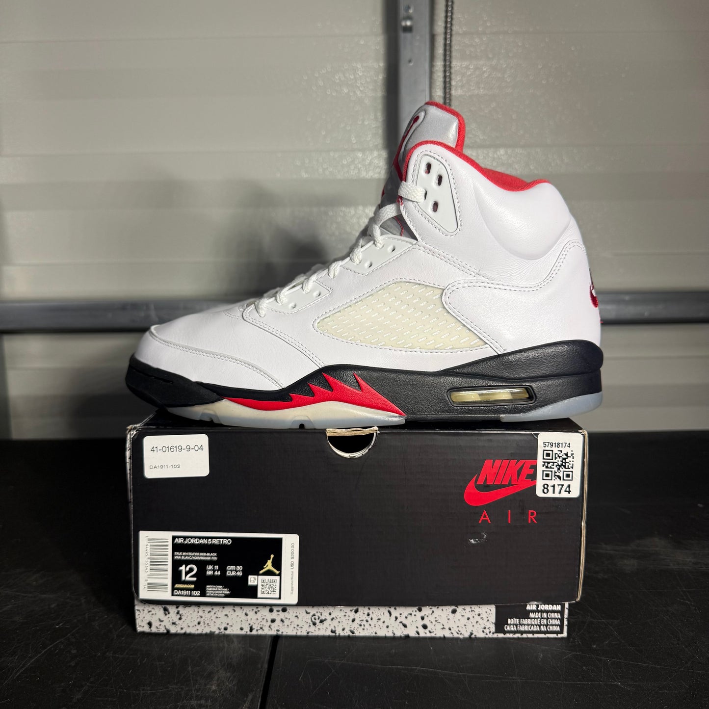 Size 12 - AJ 5 Fire Red