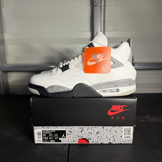 Size 12 - AJ 4 White Cement