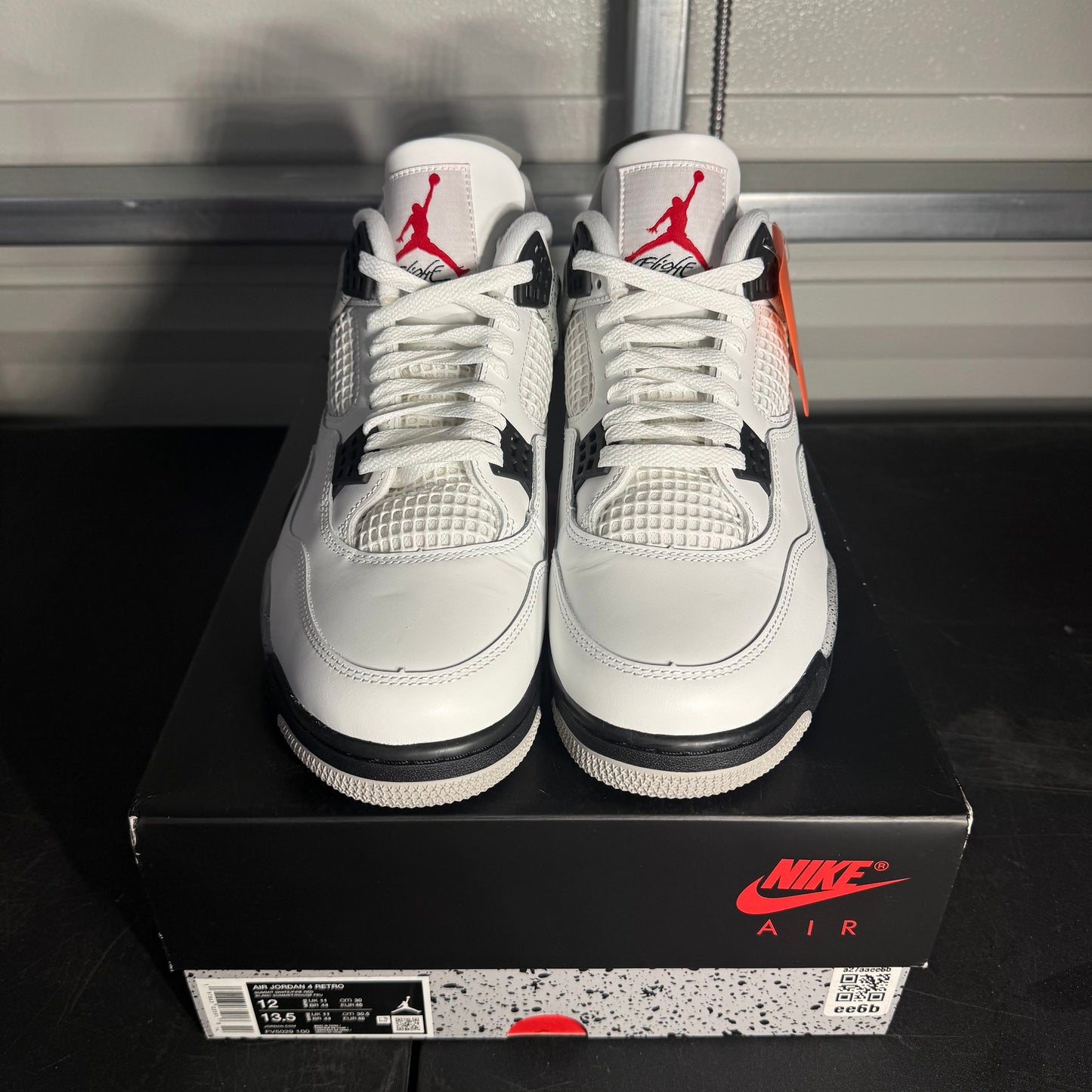 Size 12 - AJ 4 White Cement