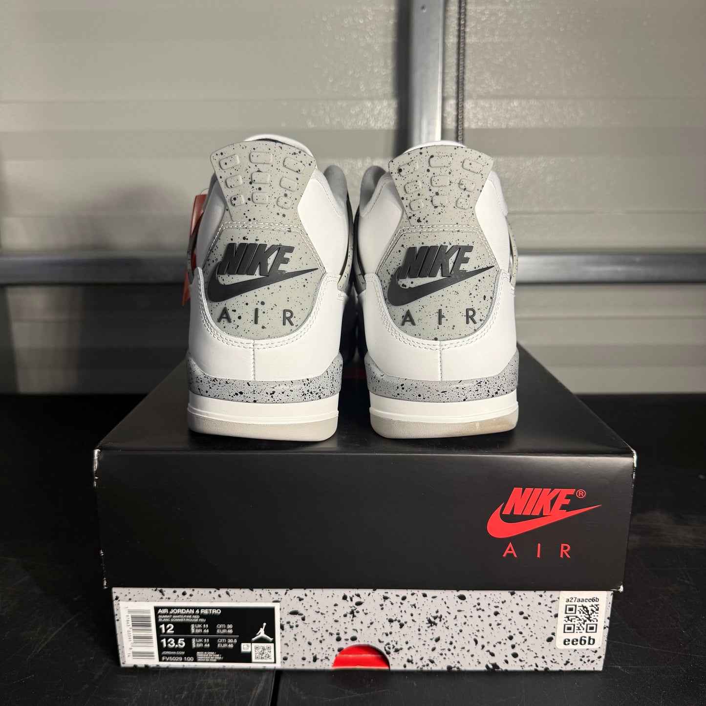 Size 12 - AJ 4 White Cement