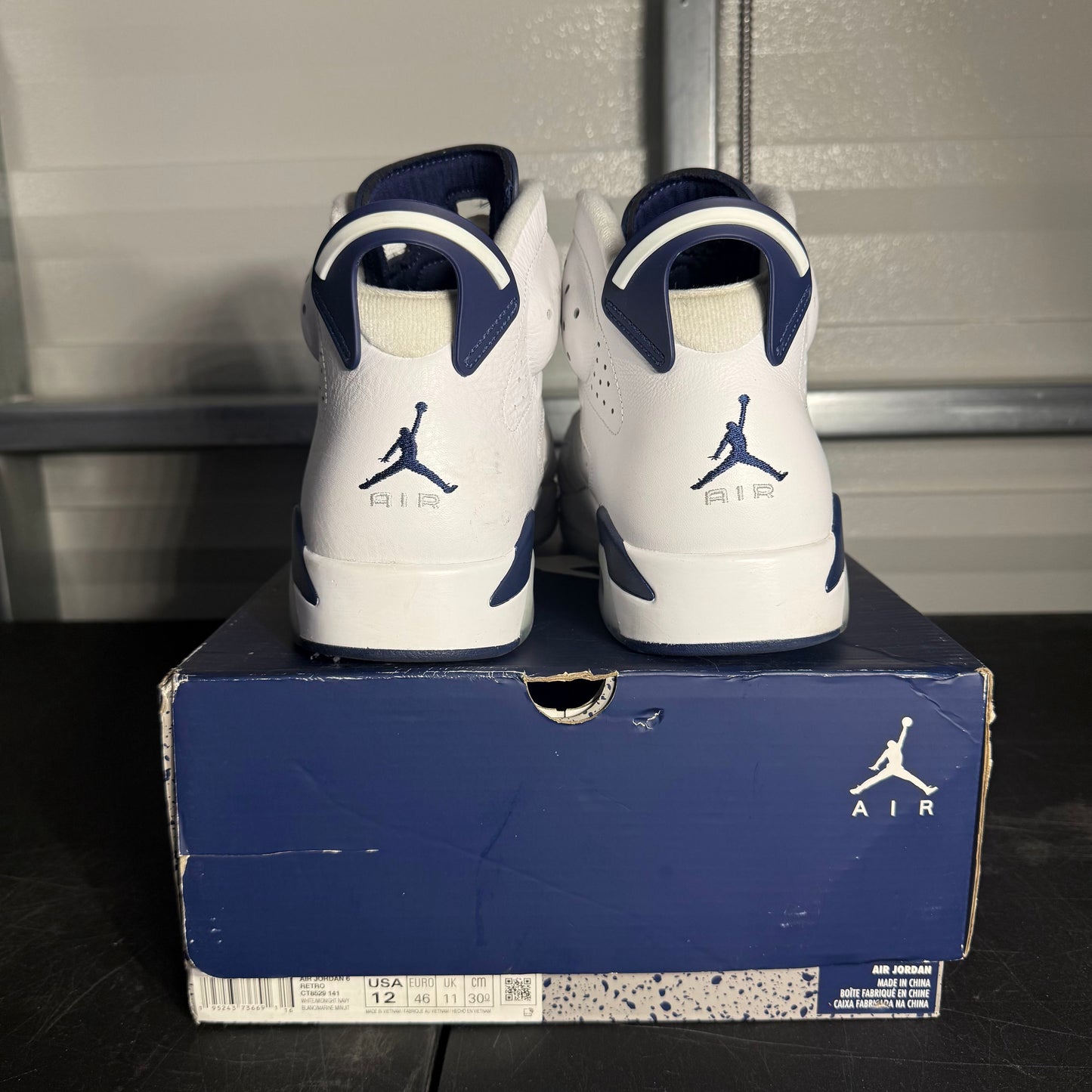 Size 12 - AJ 6 Midnight Navy