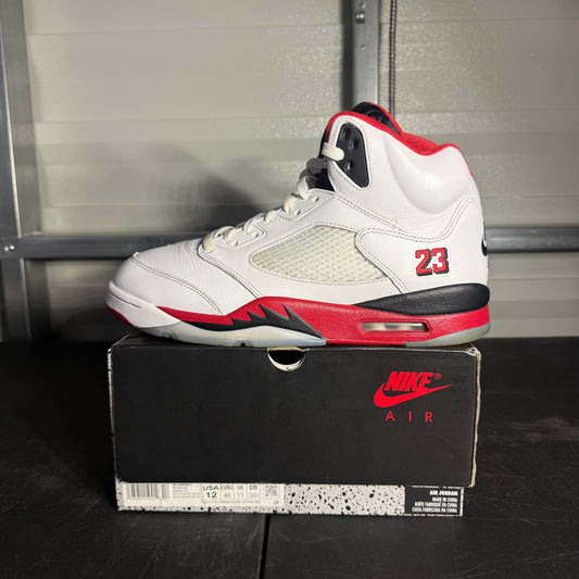 Size 12 - AJ 5 Black Fire Red