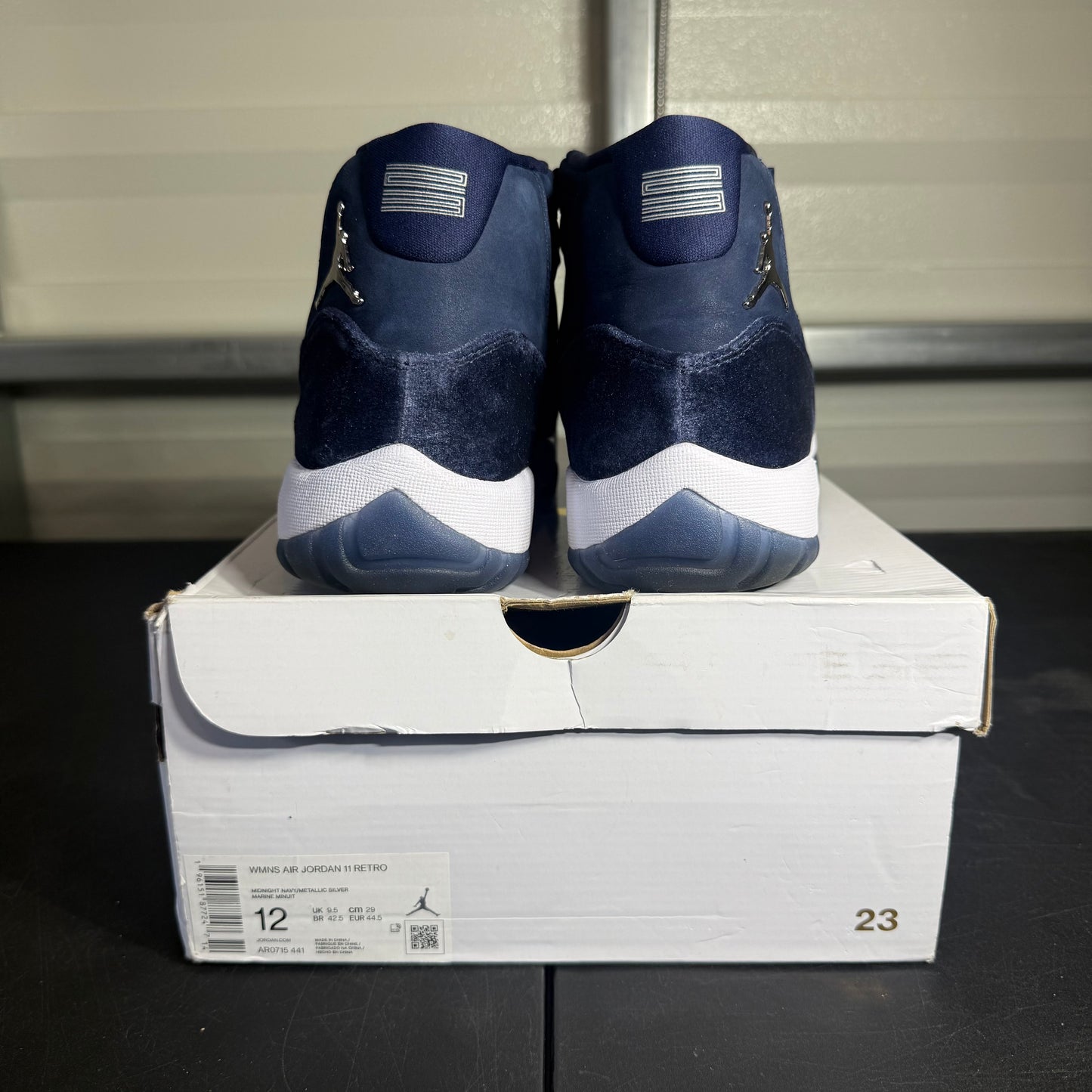 Size 12W - AJ 11 Midnight Navy
