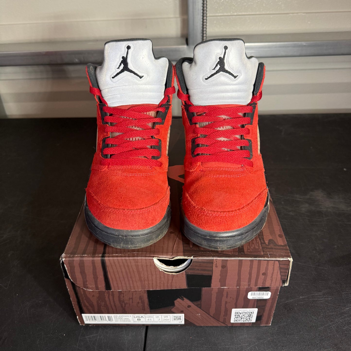 Size 8 - AJ 5 Raging Bull