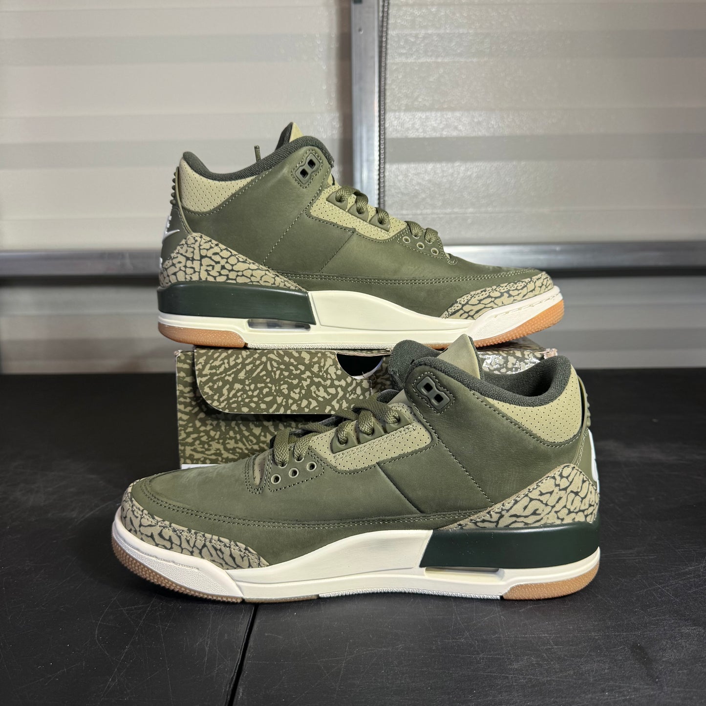 Size 8.5 - AJ 3 Olive